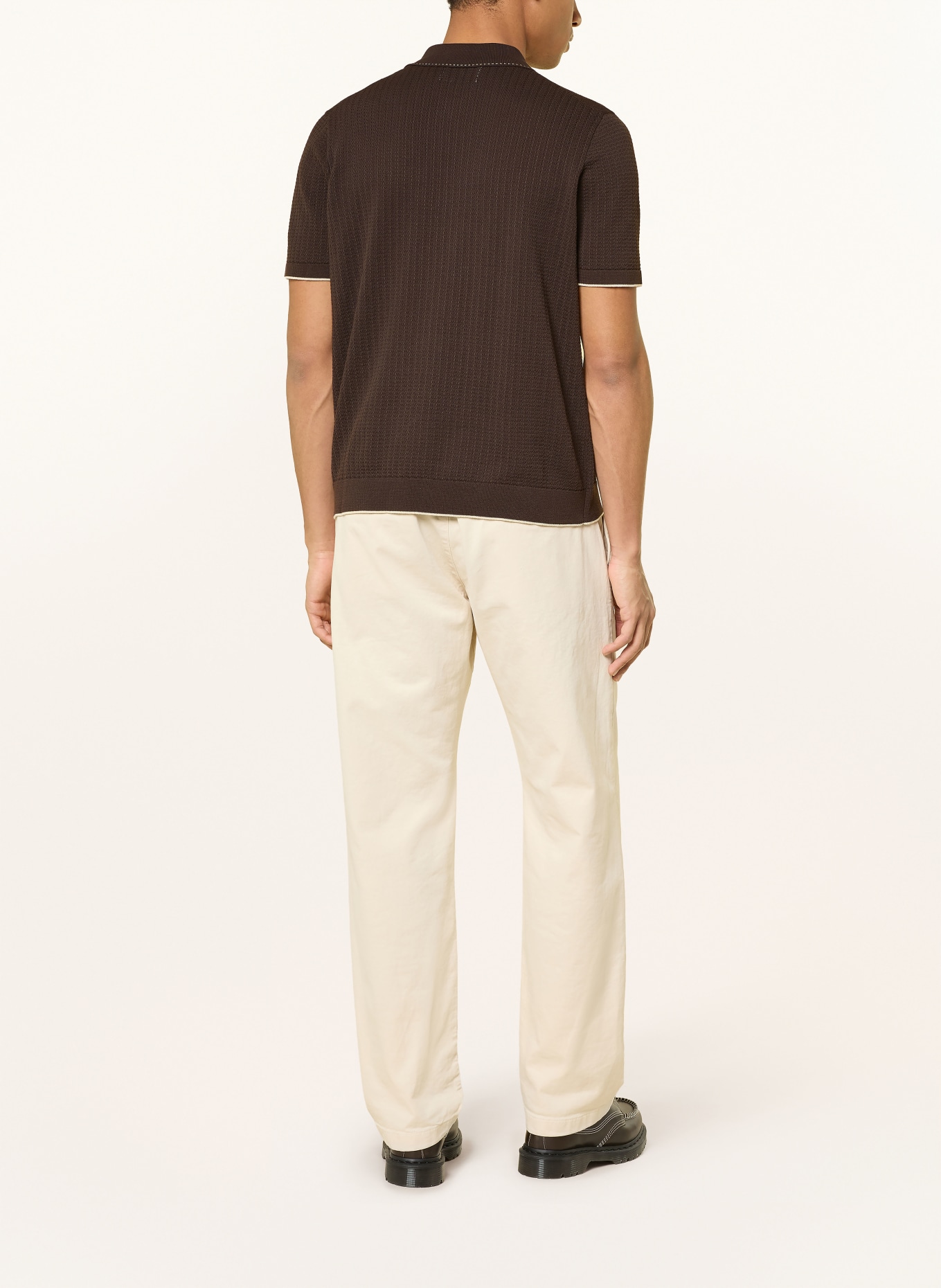 NN.07 Strickhemd NALO Regular Fit: DUNKELBRAUN