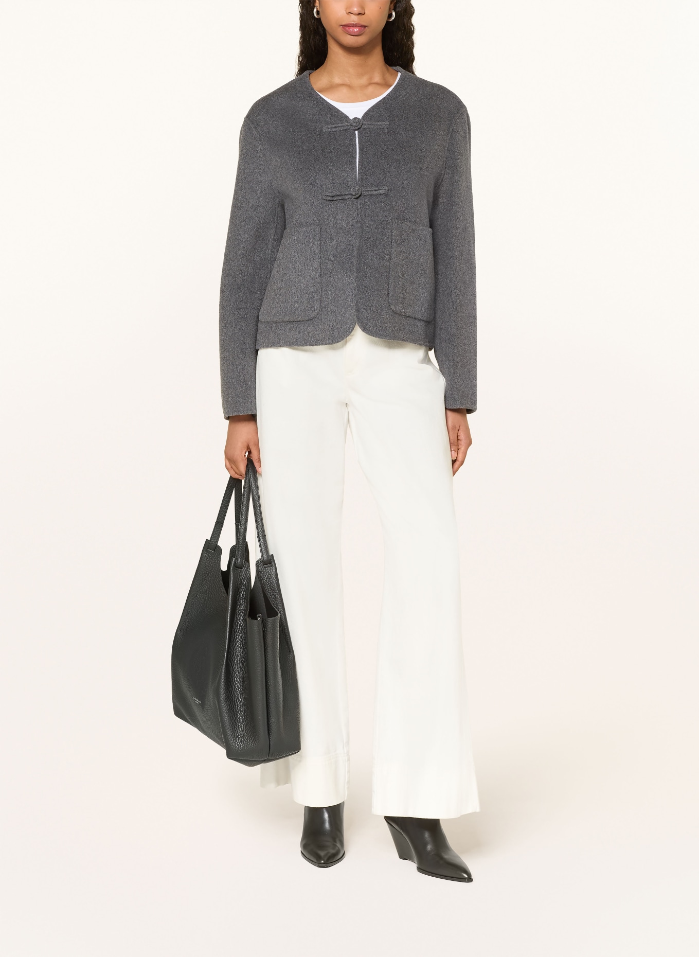 lilienfels Kastenjacke: DUNKELGRAU