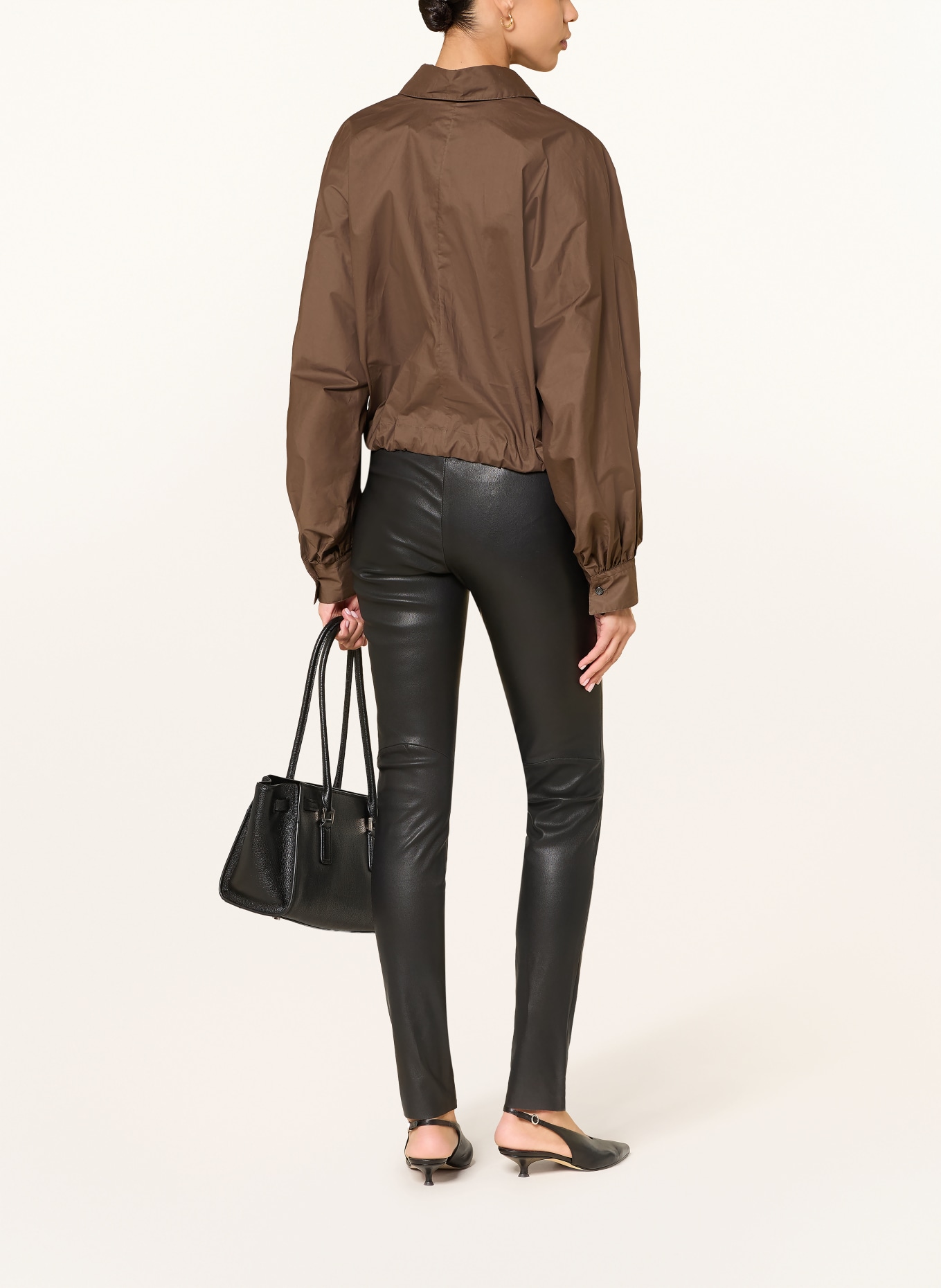lilienfels leather pants: BLACK