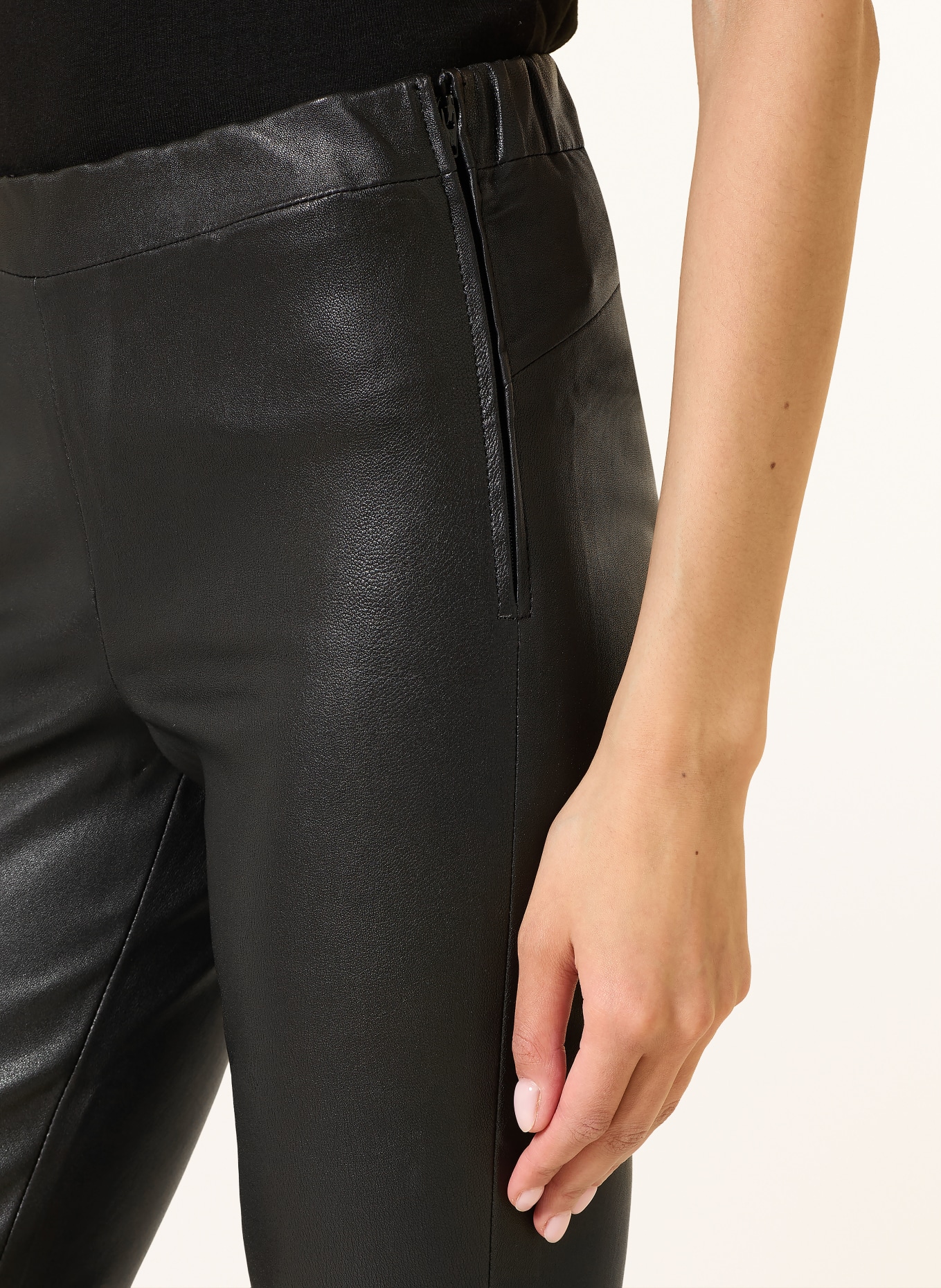lilienfels leather pants: BLACK