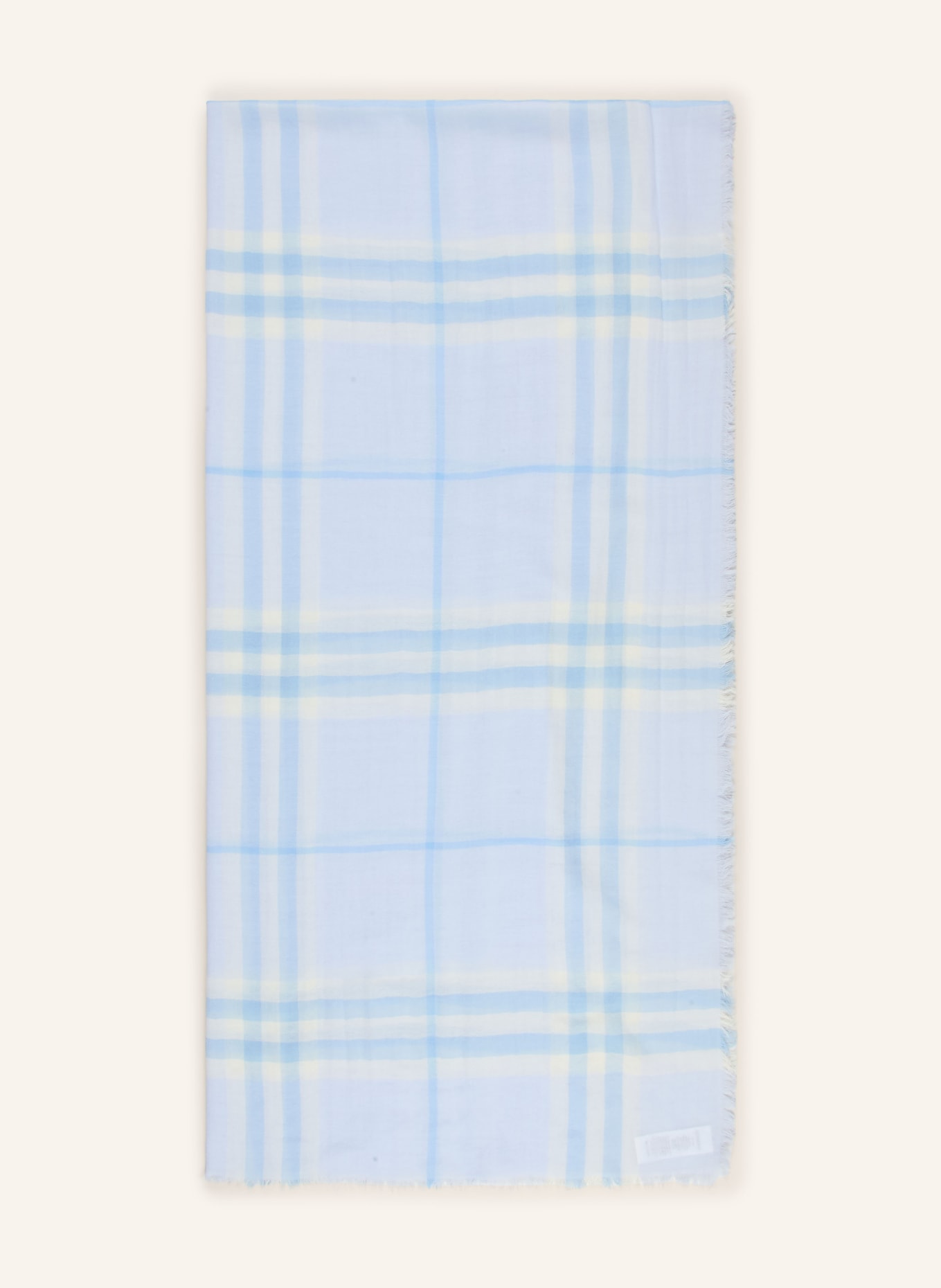 BURBERRY écharpe: BLEU CLAIR / BLEU GRIS