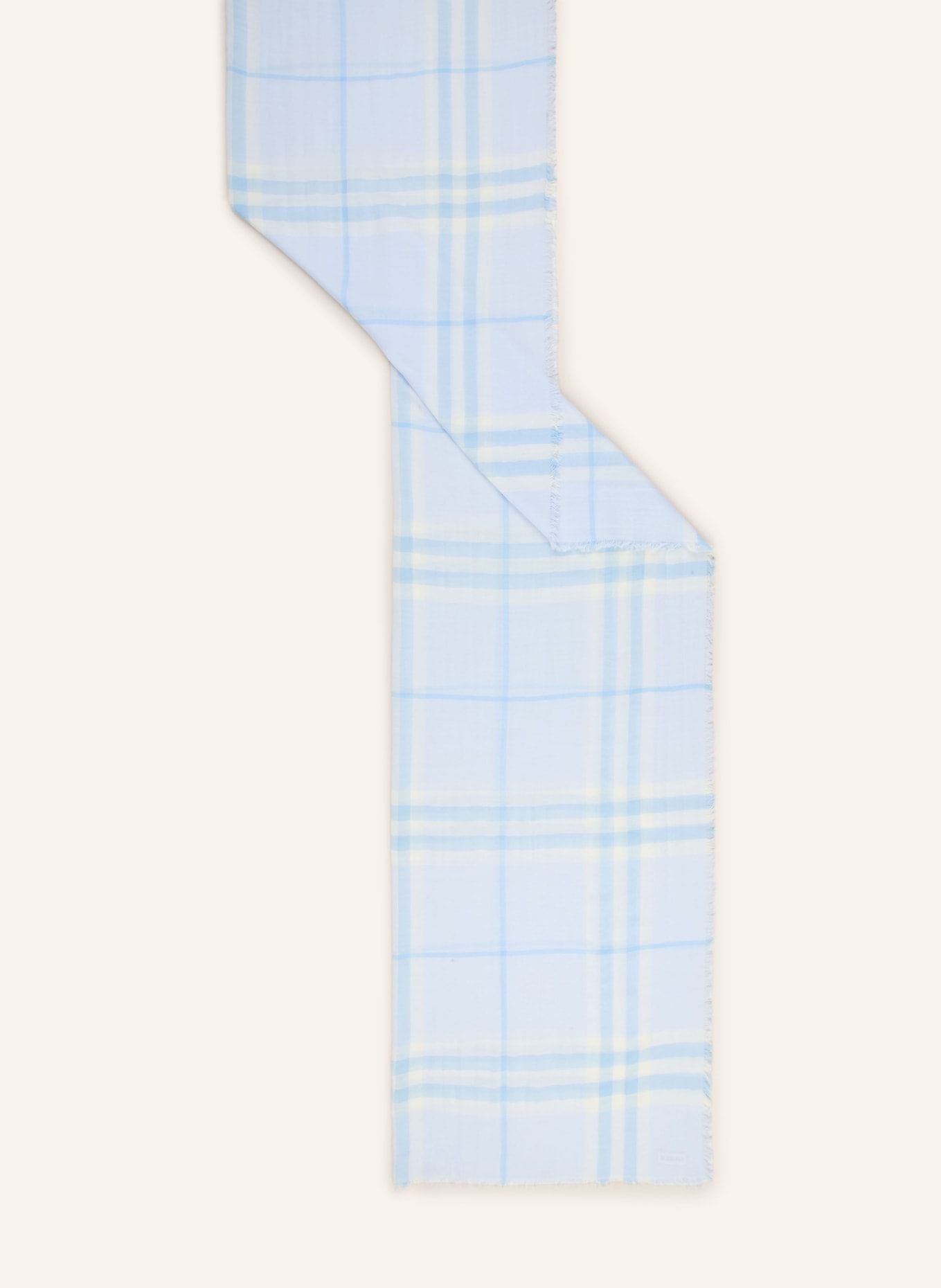 BURBERRY écharpe: BLEU CLAIR / BLEU GRIS