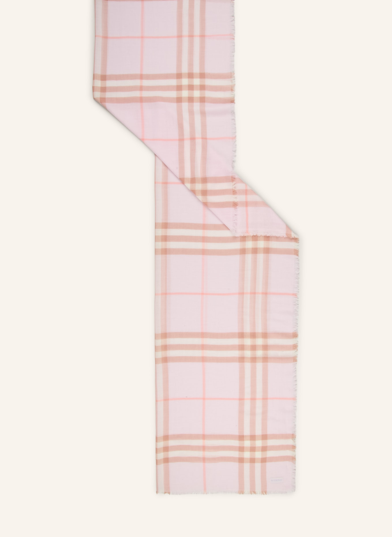 BURBERRY écharpe: ROSÉ / ROSE CLAIR / VIEUX ROSE