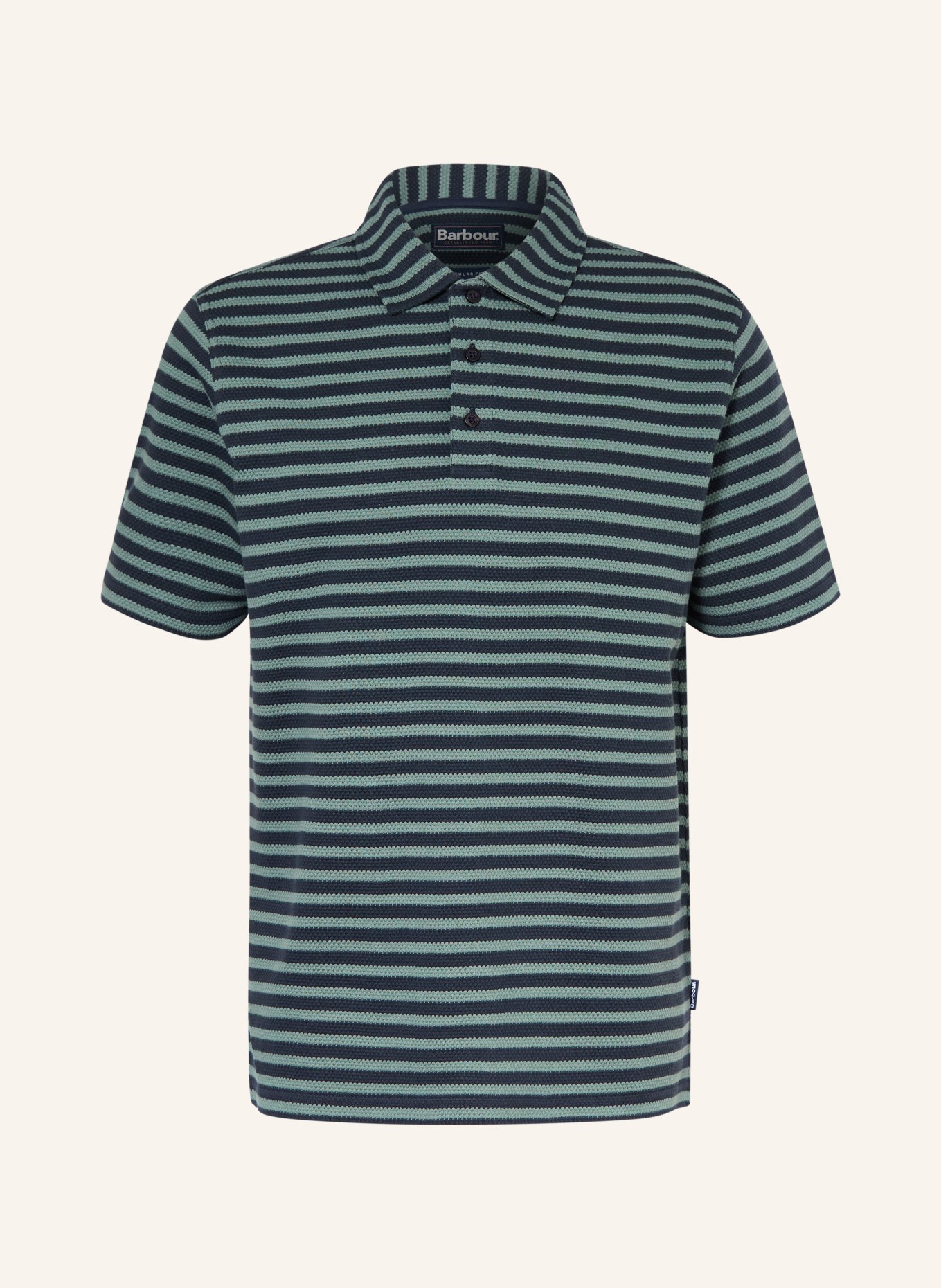 Barbour Knitted polo shirt FARLAM: DARK BLUE / TEAL