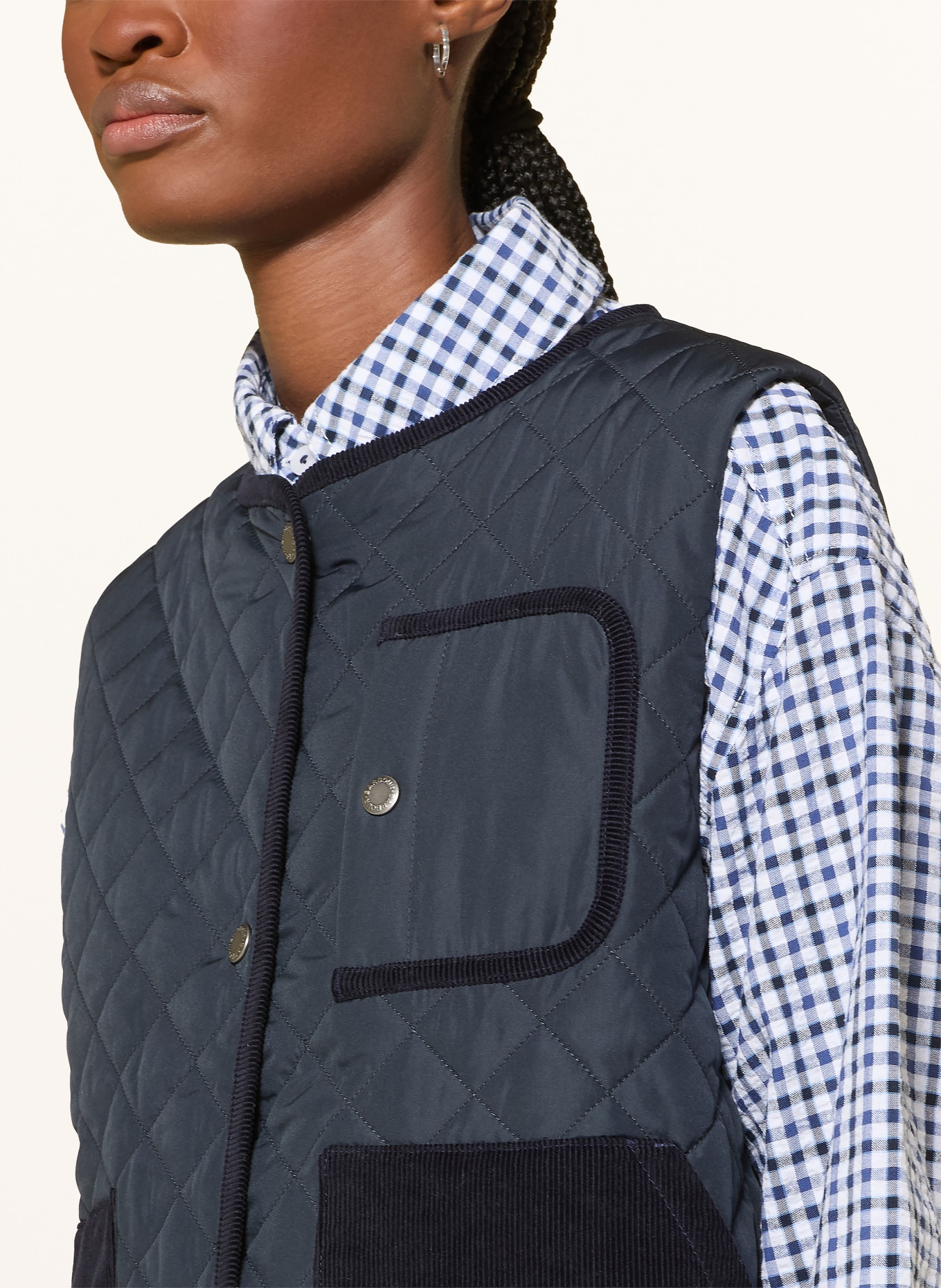 Barbour Steppweste THULBY: DUNKELBLAU