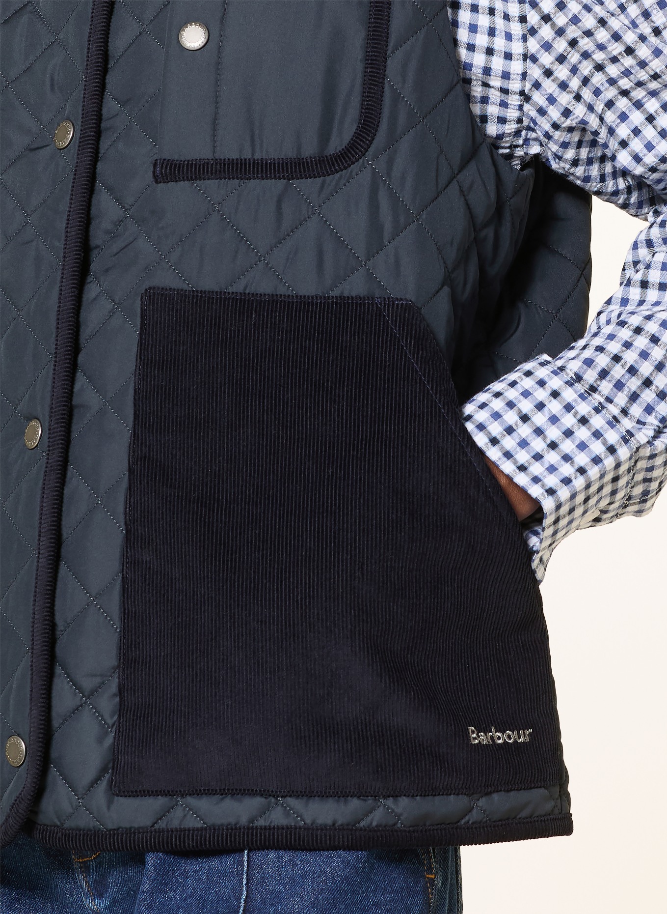Barbour Steppweste THULBY: DUNKELBLAU