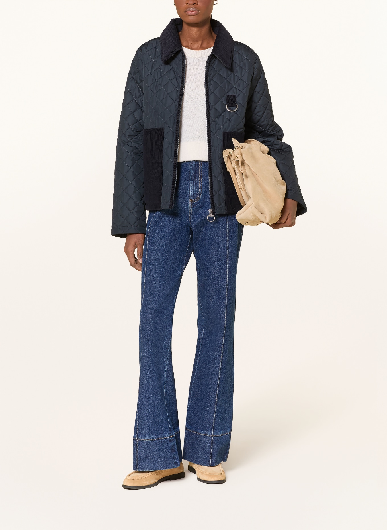 Barbour Steppjacke AYLESBY: DUNKELBLAU
