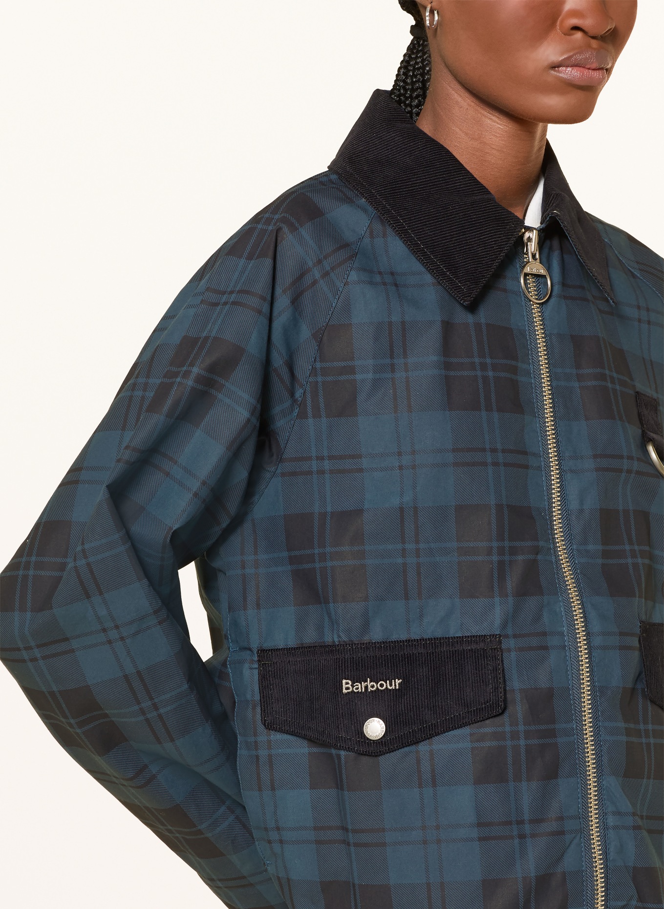 Barbour Jacke BAITON: BLAU / DUNKELBLAU