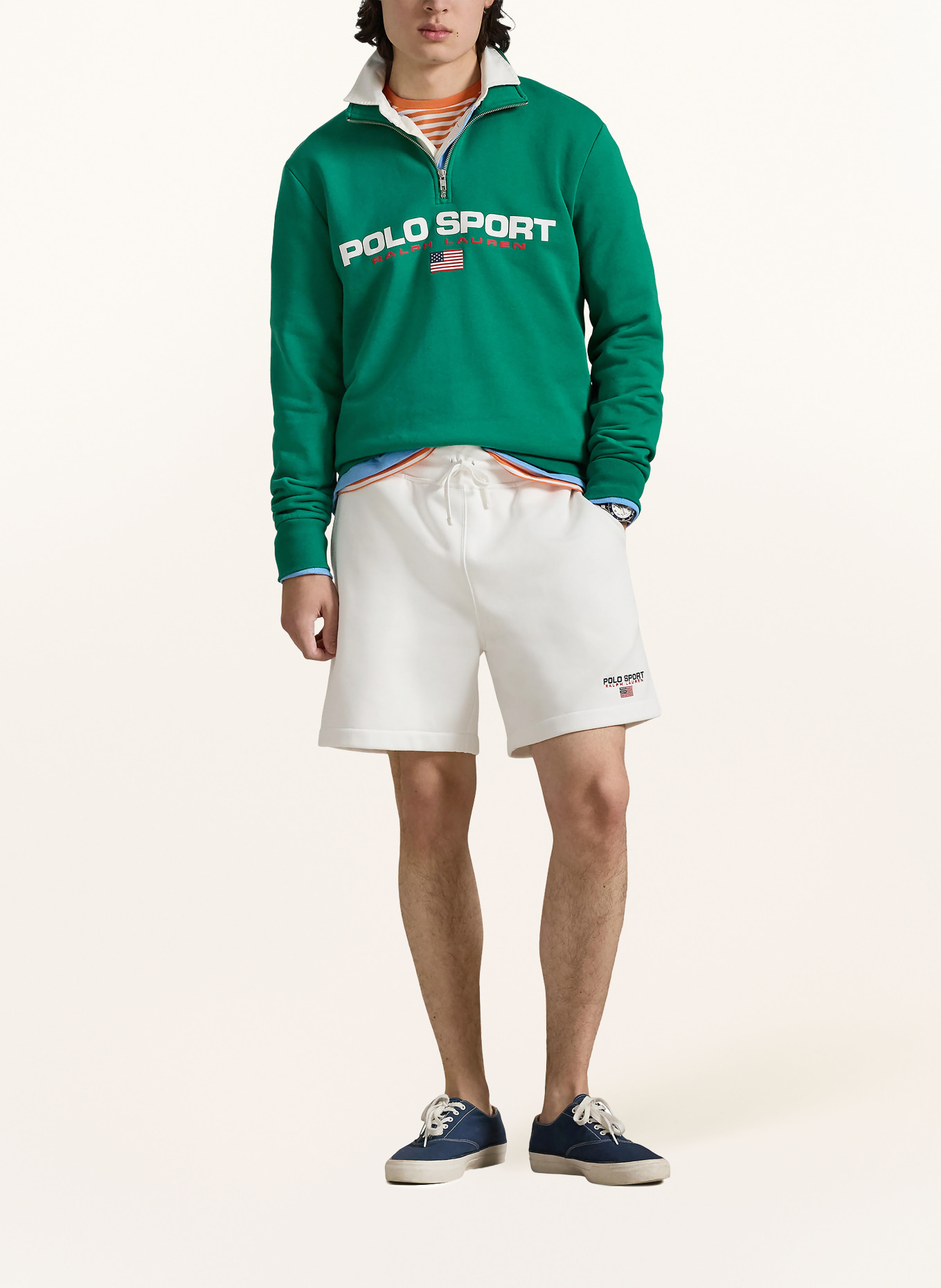 POLO SPORT Sweatshorts: WEISS
