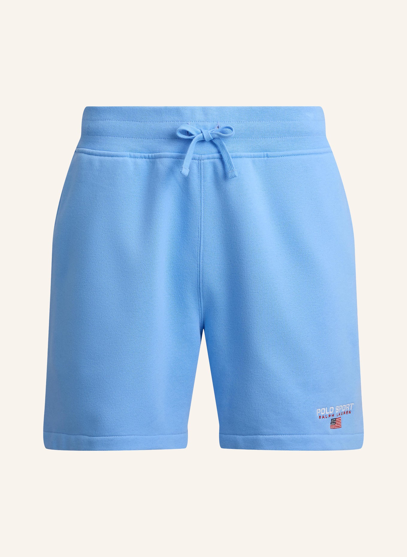 POLO SPORT Sweatshorts: HELLBLAU / ROT / WEISS