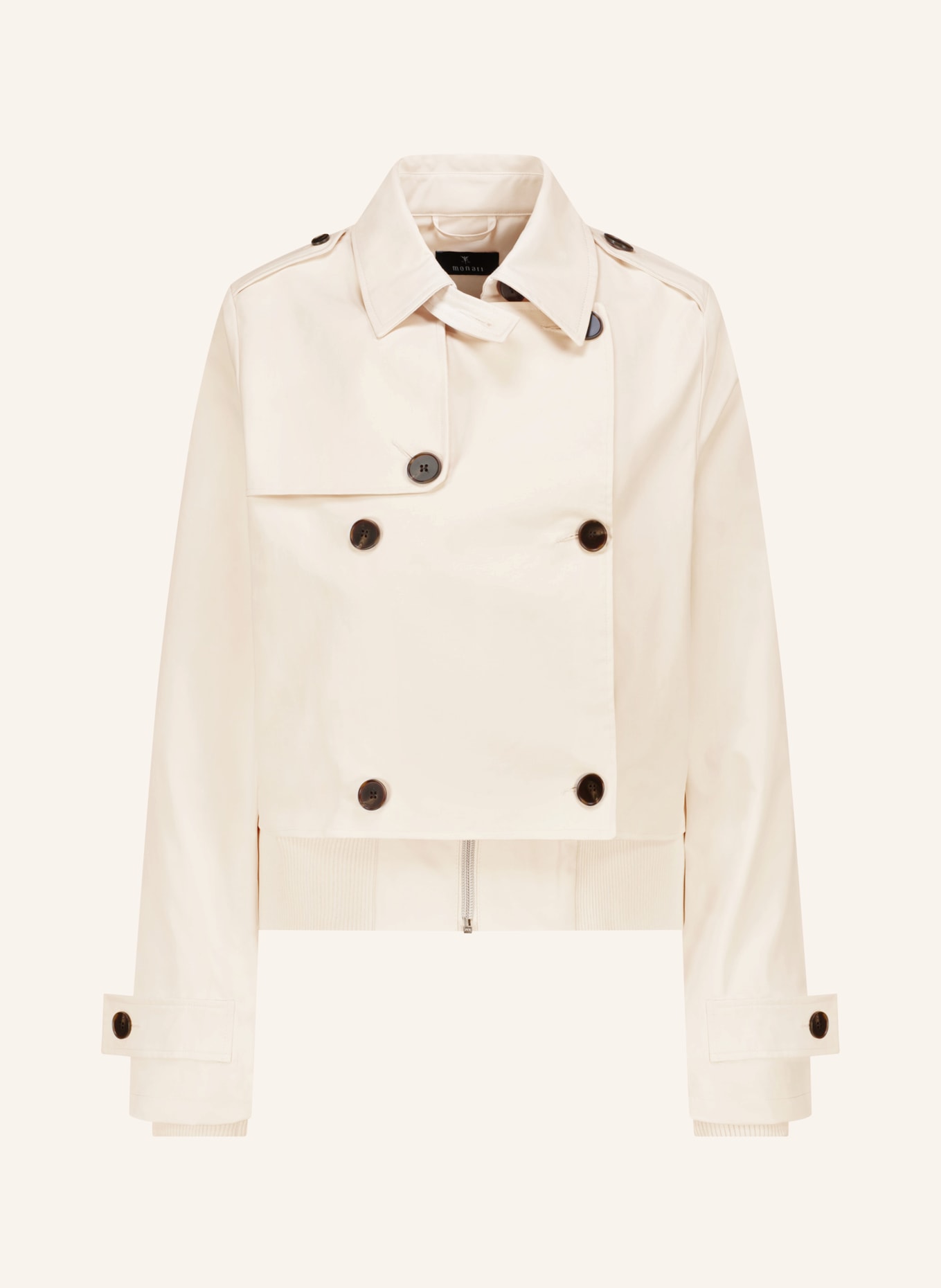 monari Trench-Jacke mit Blende: CREME