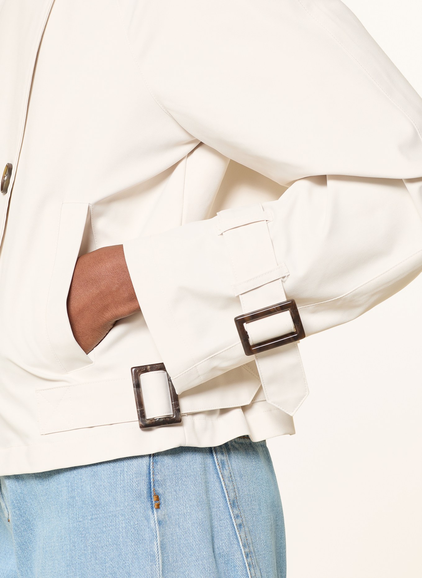 monari trench coat: CREAM