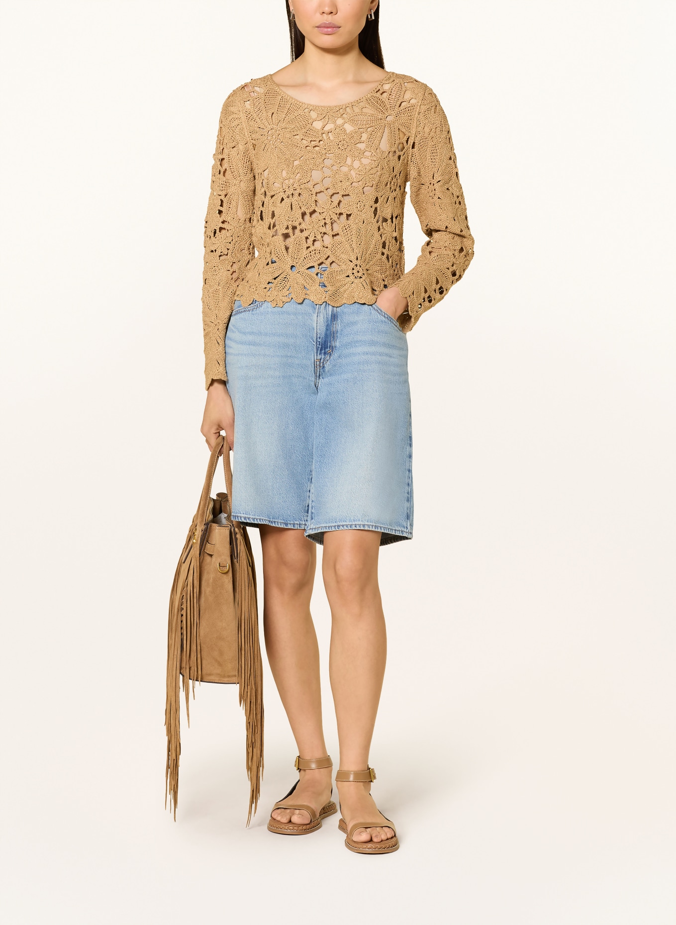 monari Pullover: COGNAC