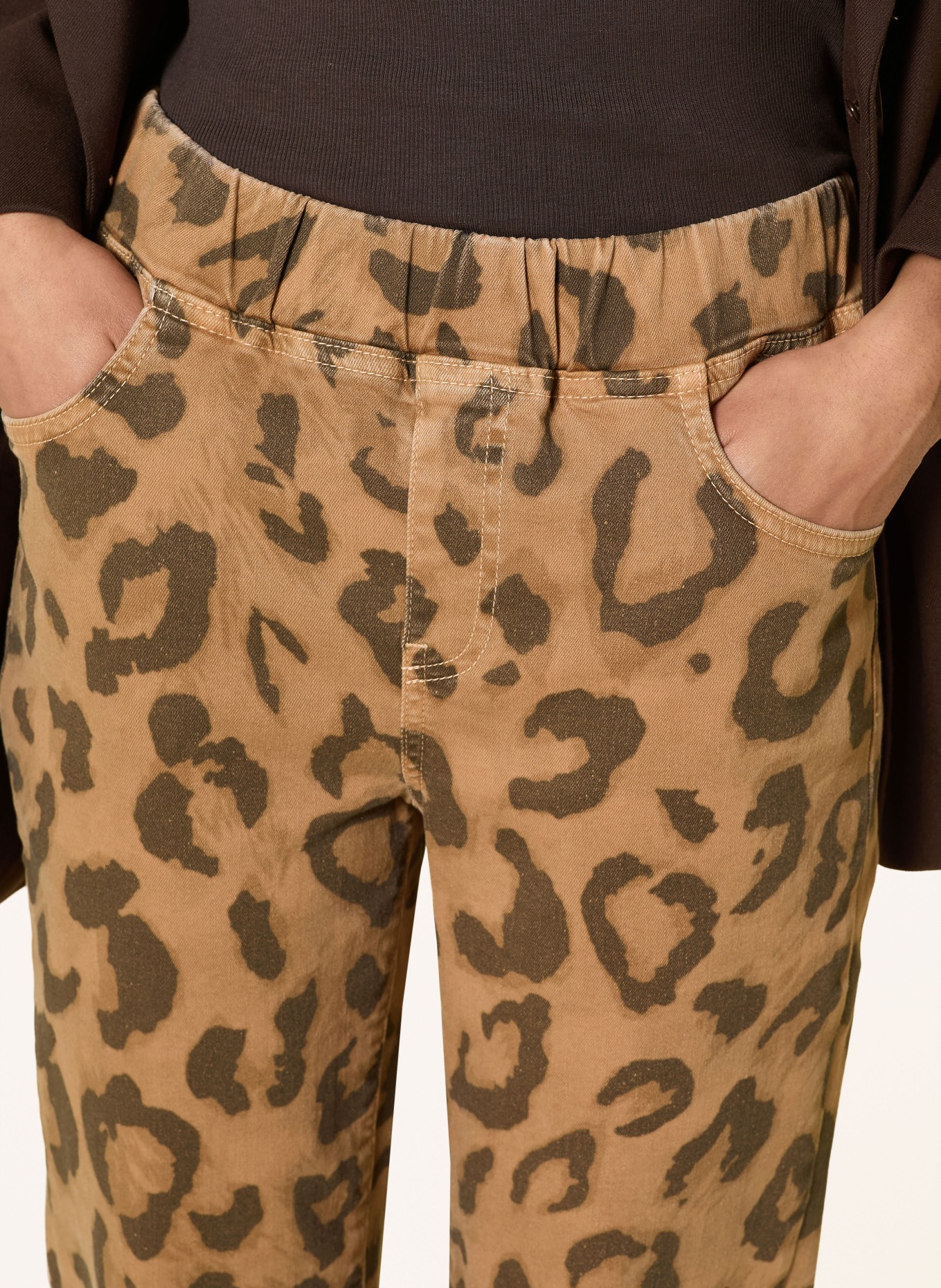 monari Pantalon 7/8: COGNAC / MARRON FONCÉ