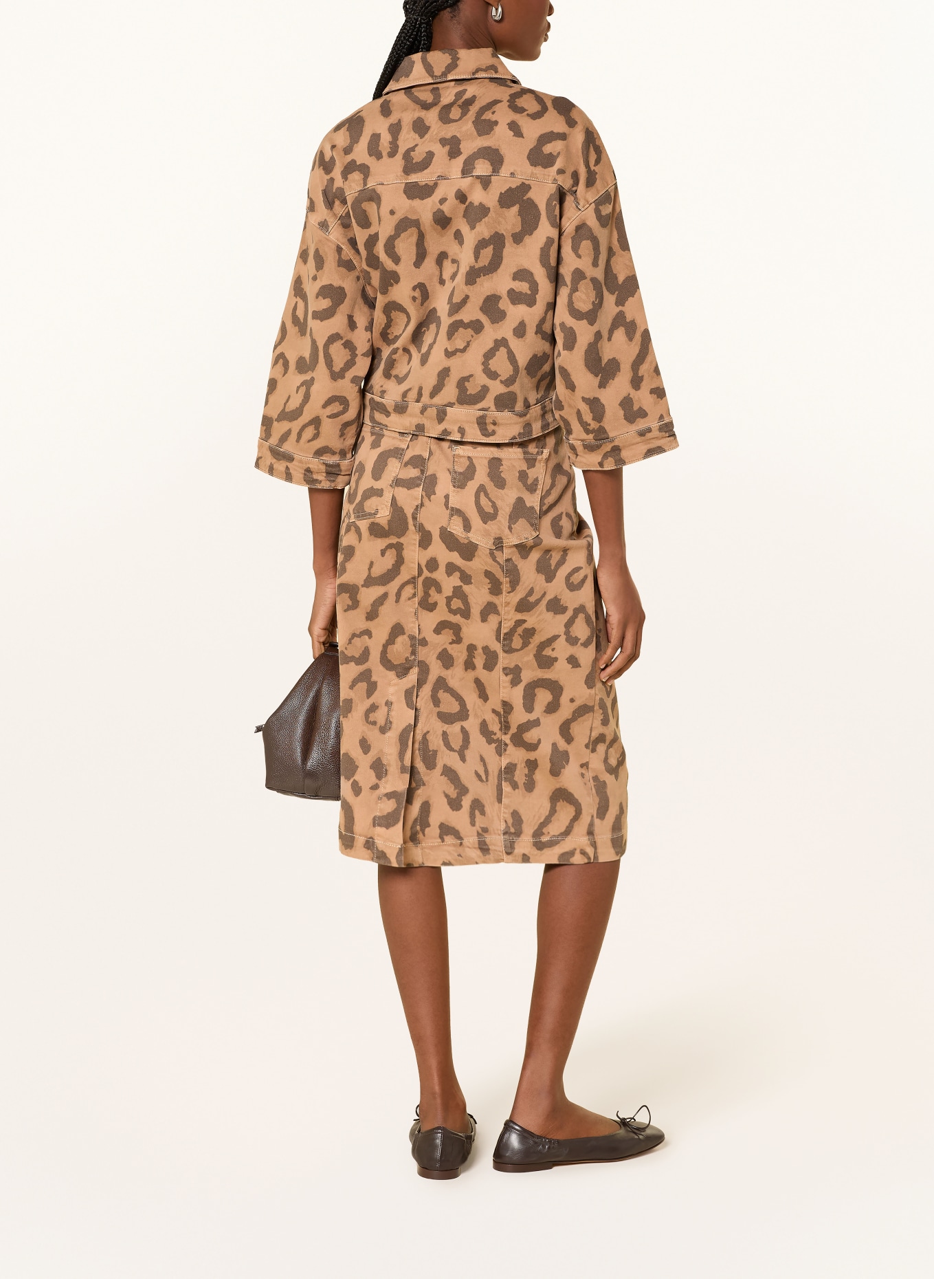 monari Veste en jean à manches 3/4: 548 biscotti gemustert