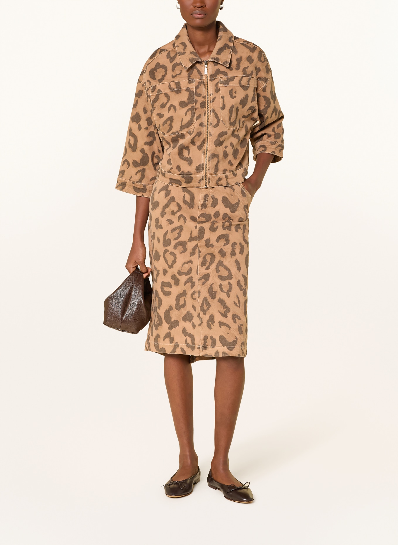 monari Jeansrock: COGNAC / SCHWARZ