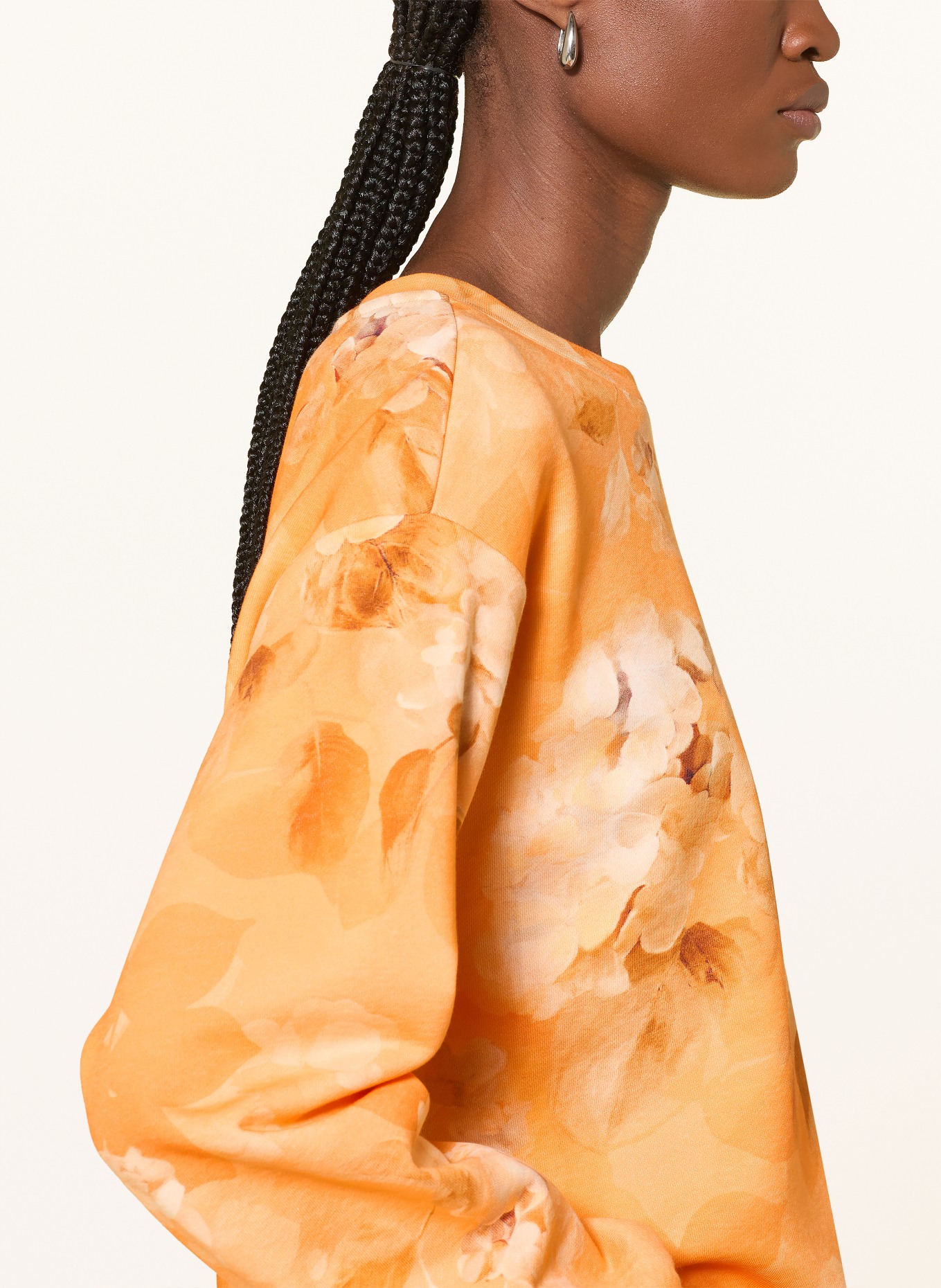 monari sweatshirt: ORANGE / BEIGE