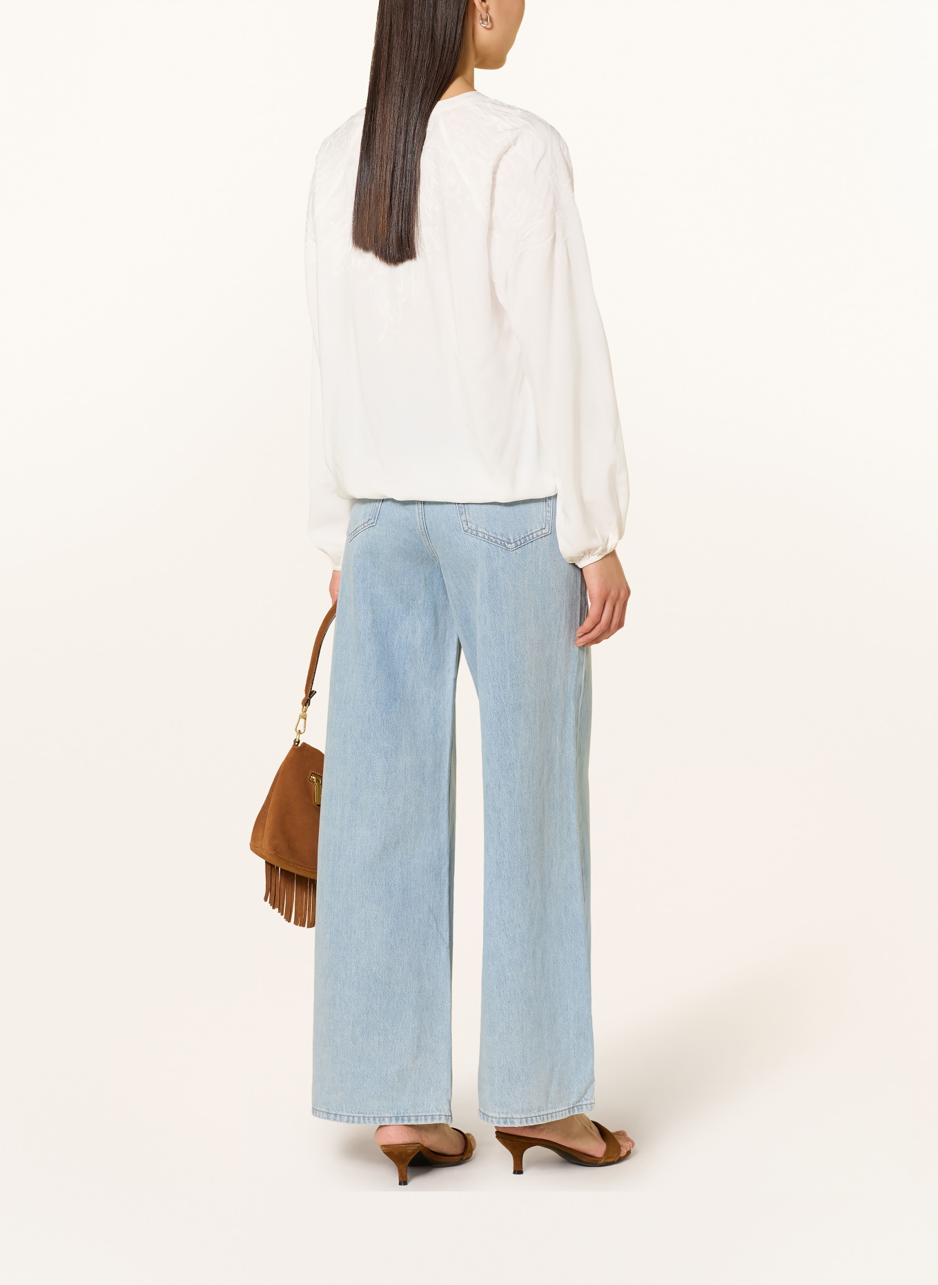 monari Chemisier à paillettes: BLANC