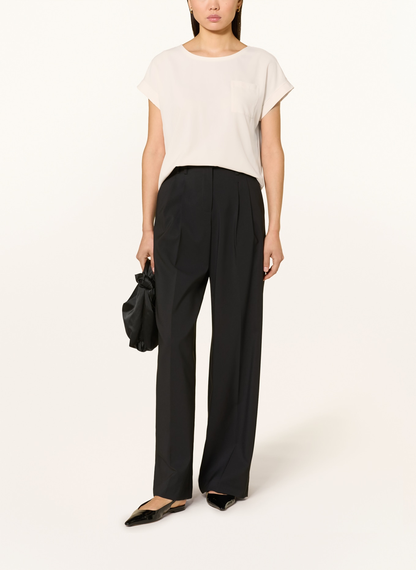 monari Blouse shirt in a mix of materials: CREAM