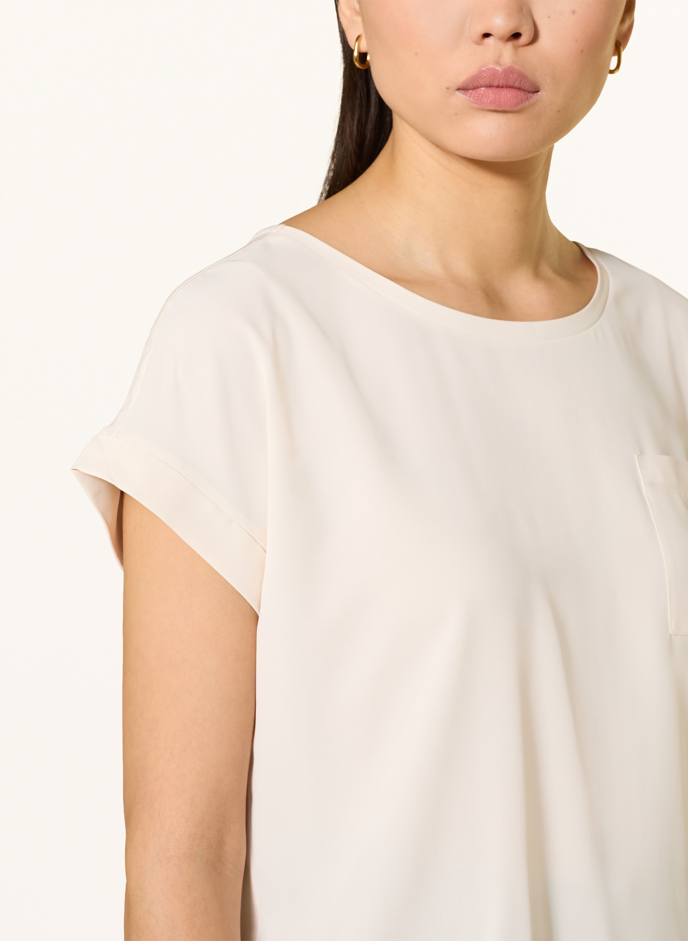 monari Blouse shirt in a mix of materials: CREAM