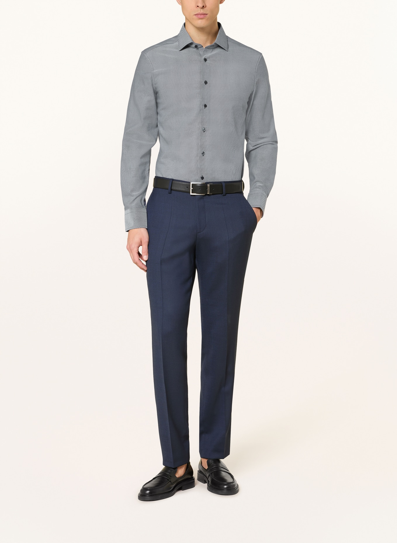 1863 by ETERNA Hemd Slim Fit: DUNKELBLAU