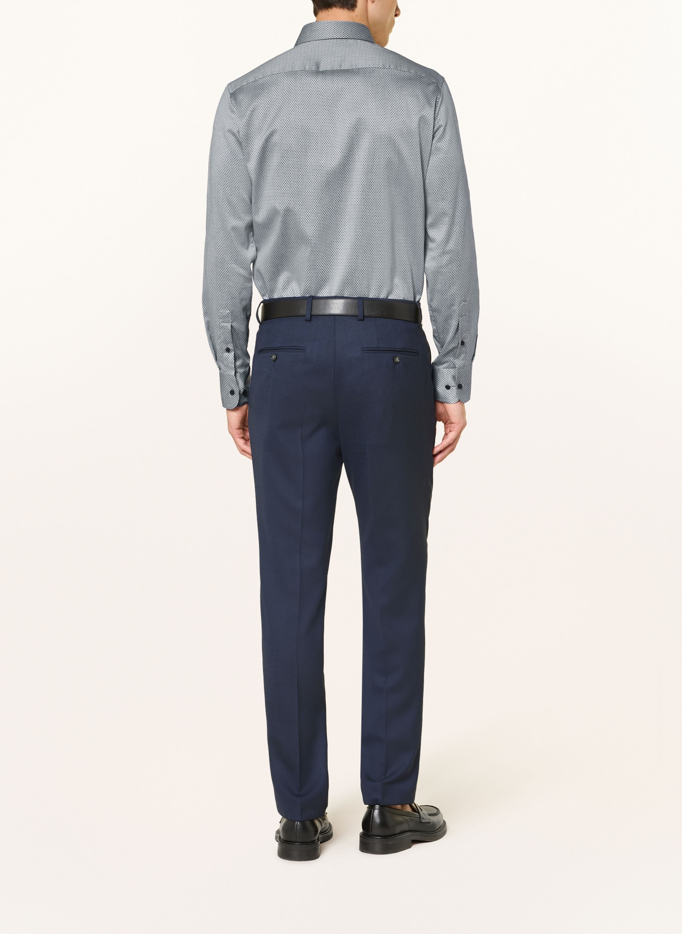 1863 by ETERNA Košile Slim Fit: TMAVĚ MODRÁ