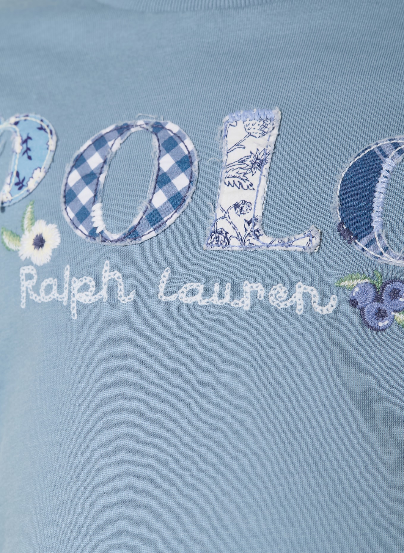 POLO RALPH LAUREN T-shirt: BLAUWGRIJS / BLAUW / WIT
