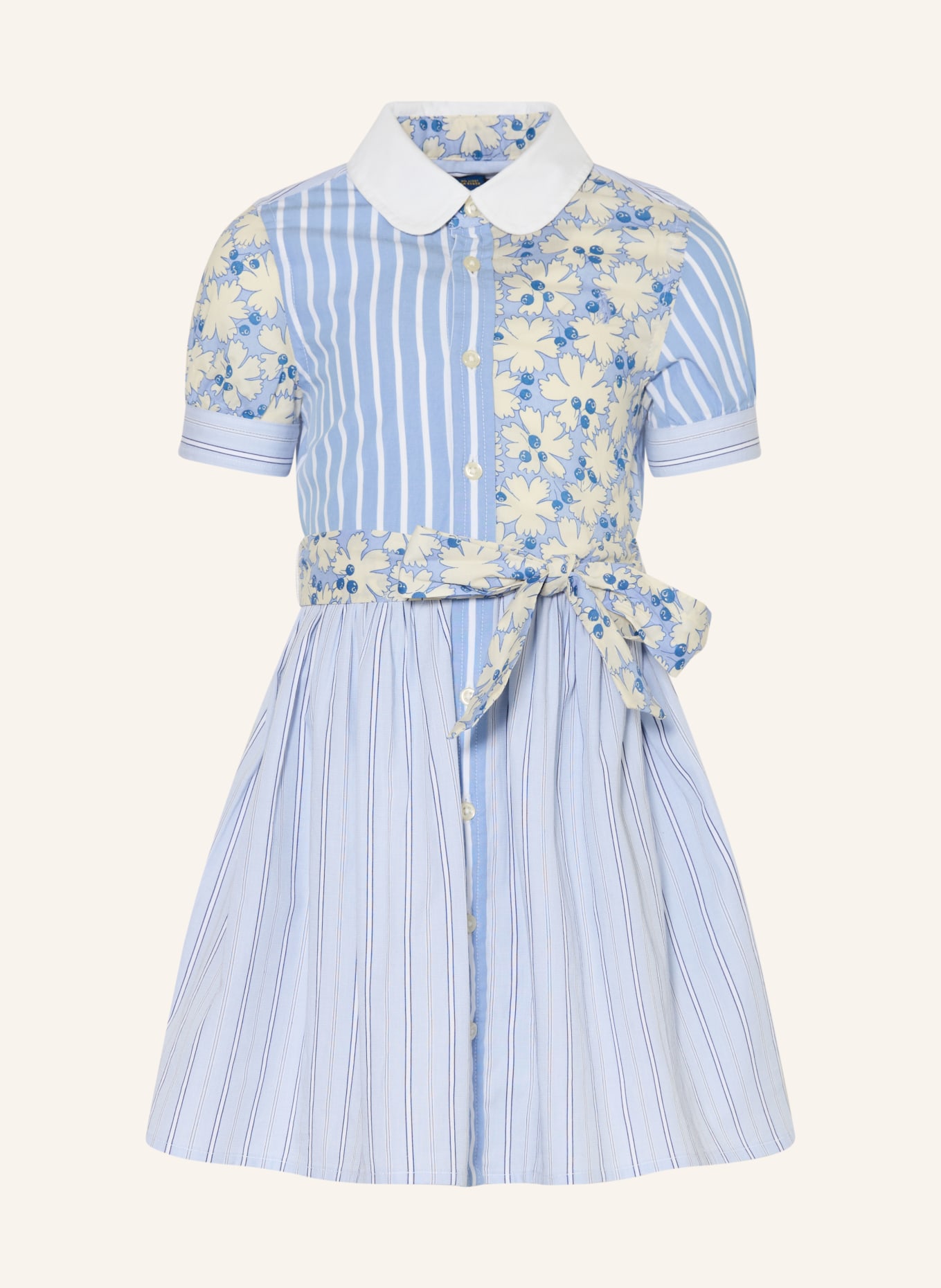 POLO RALPH LAUREN Kleid: BLAU / WEISS