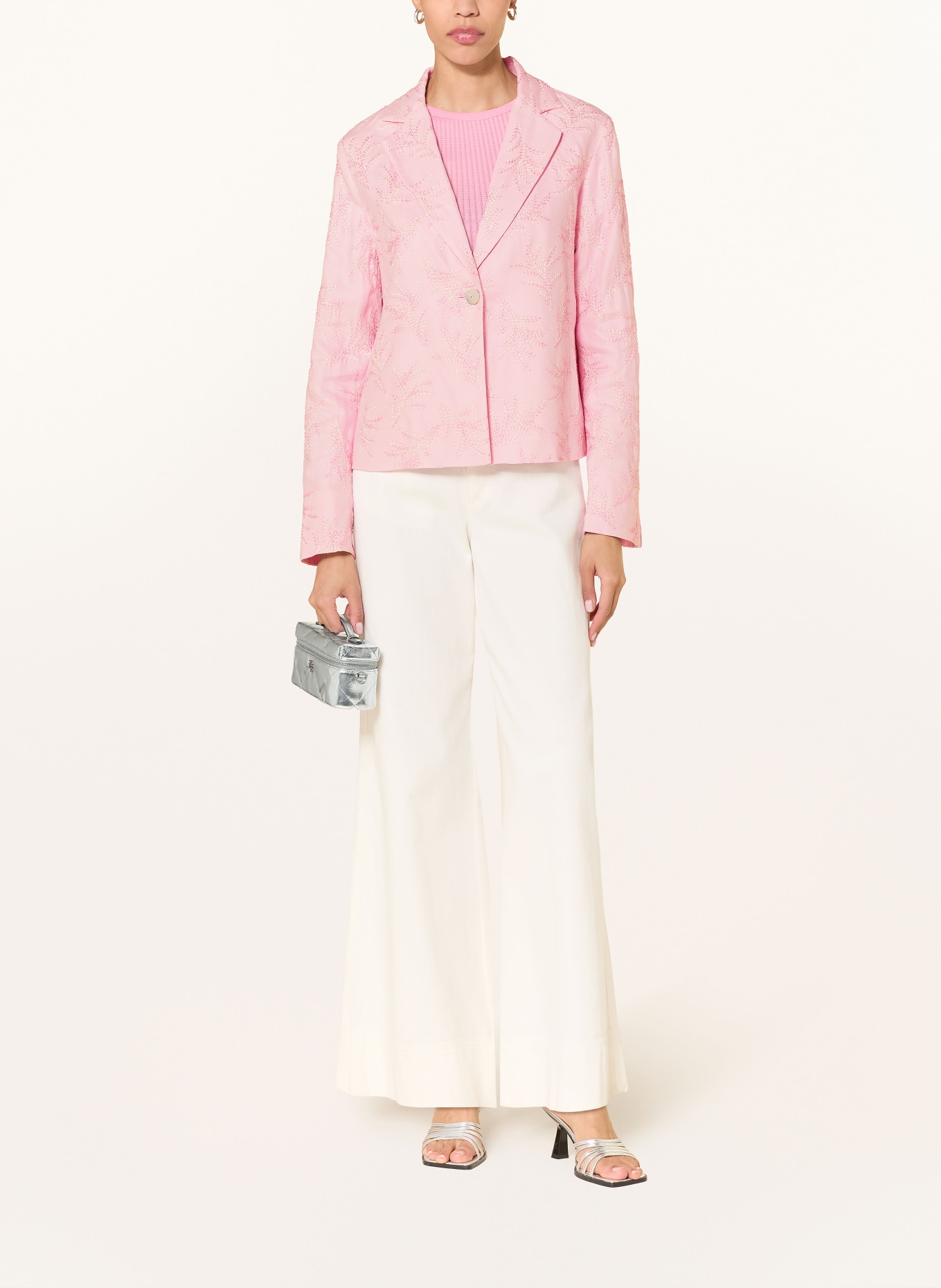 lilienfels Blazer en lin: ROSÉ