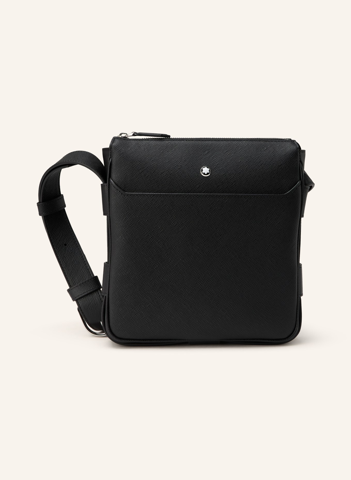 MONTBLANC Torba na ramię Saffiano: CZARNY / SREBRNY