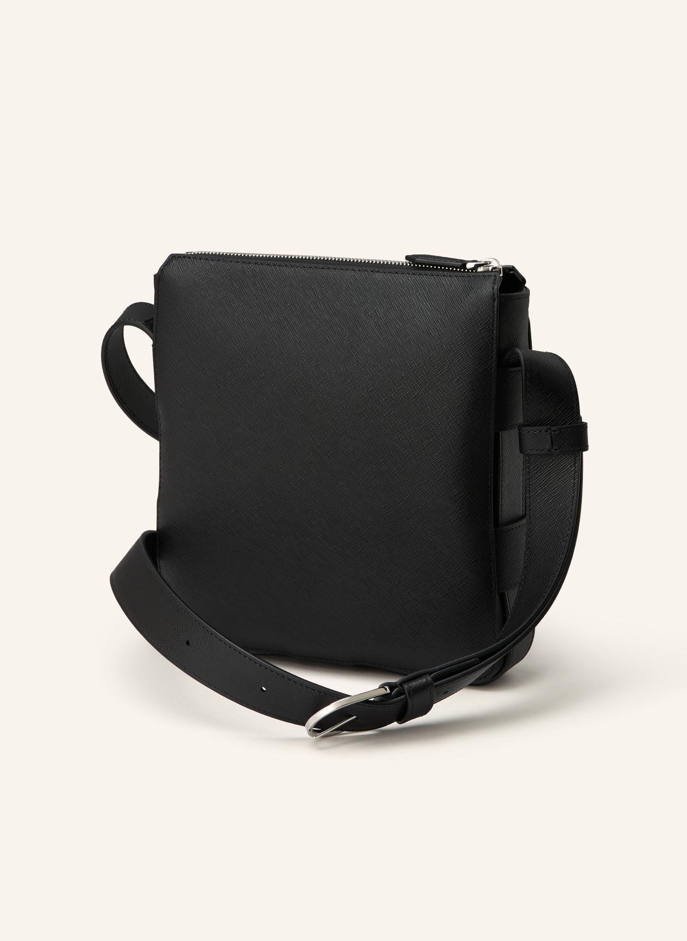 MONTBLANC Torba na ramię Saffiano: CZARNY / SREBRNY