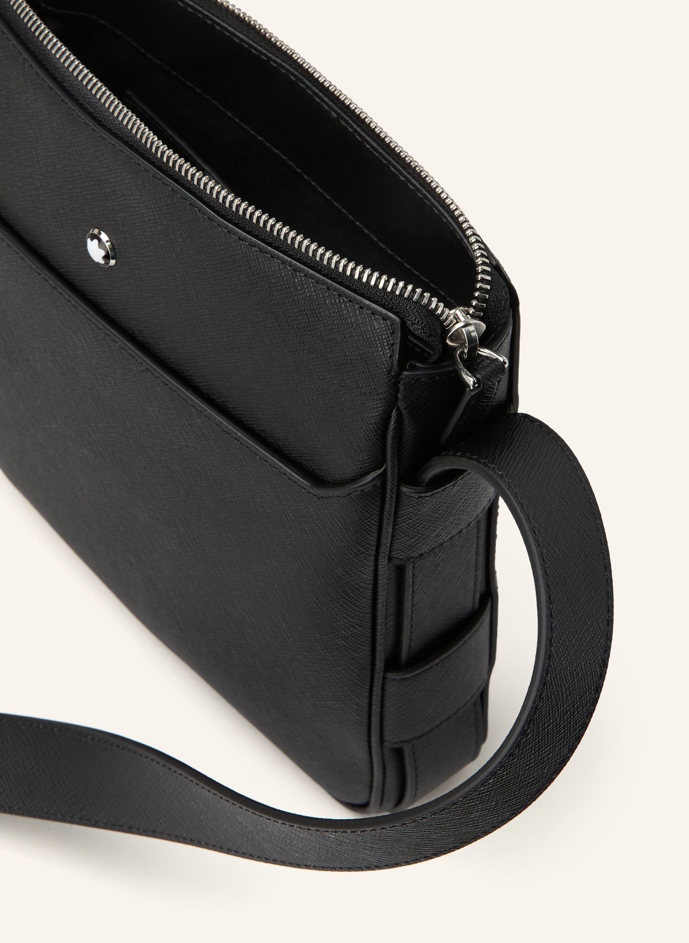 MONTBLANC Torba na ramię Saffiano: CZARNY / SREBRNY