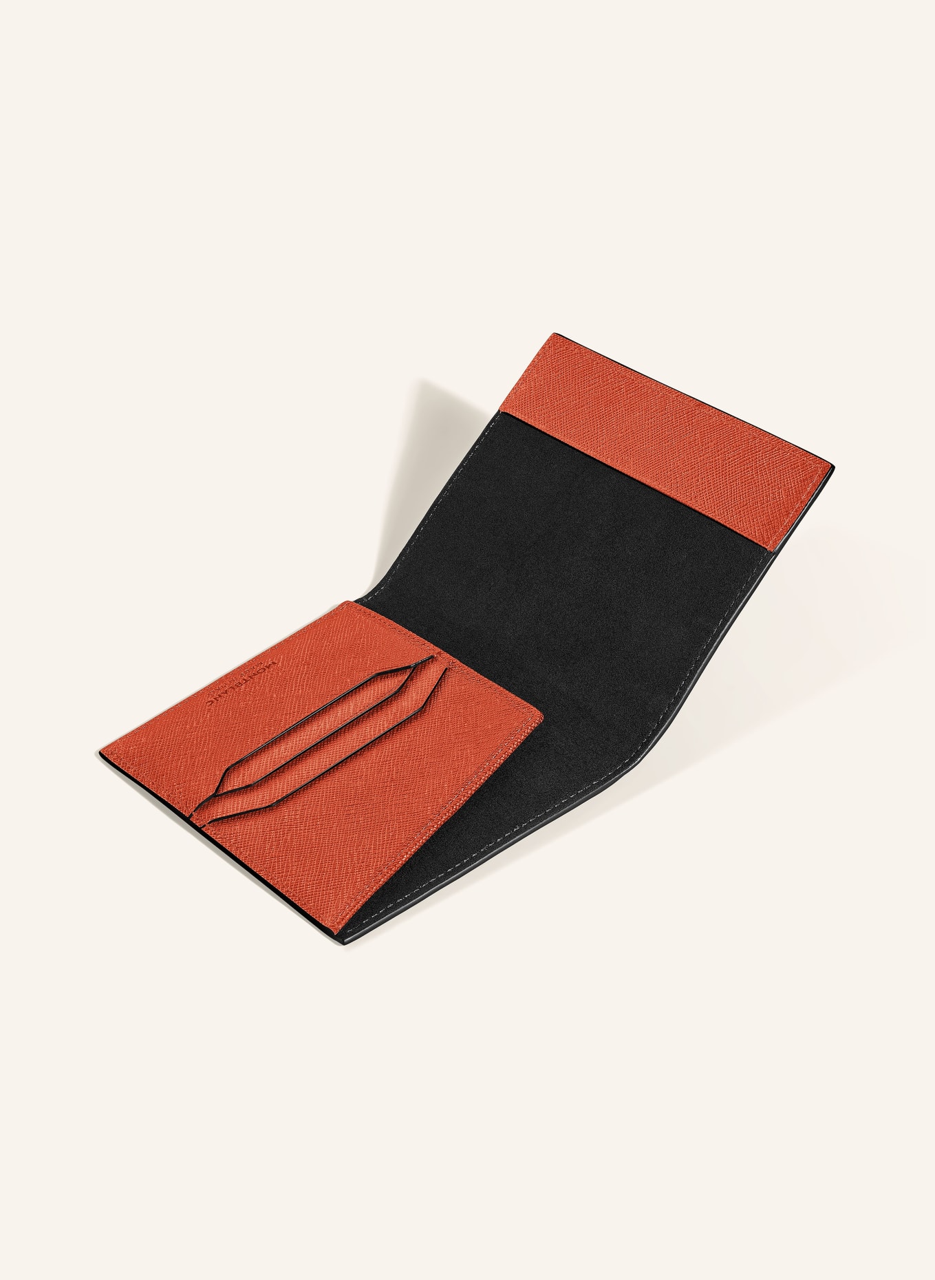 MONTBLANC Reisepass-Etui SARTORIAL: DUNKELORANGE