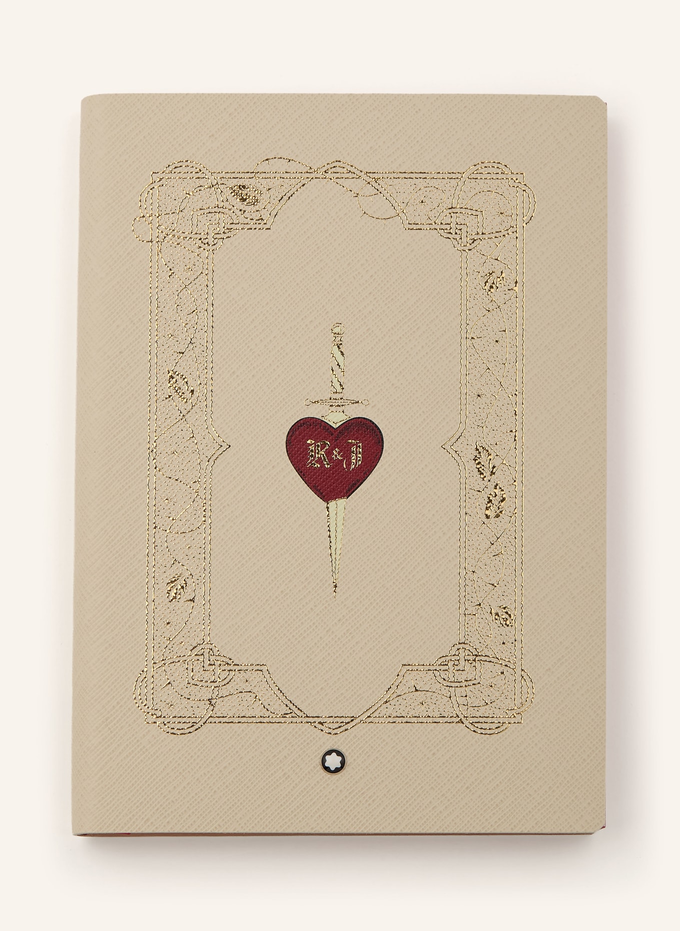 MONTBLANC Saffiano notebook  ROMEO &amp; JULIET MEDIUM: ECRU