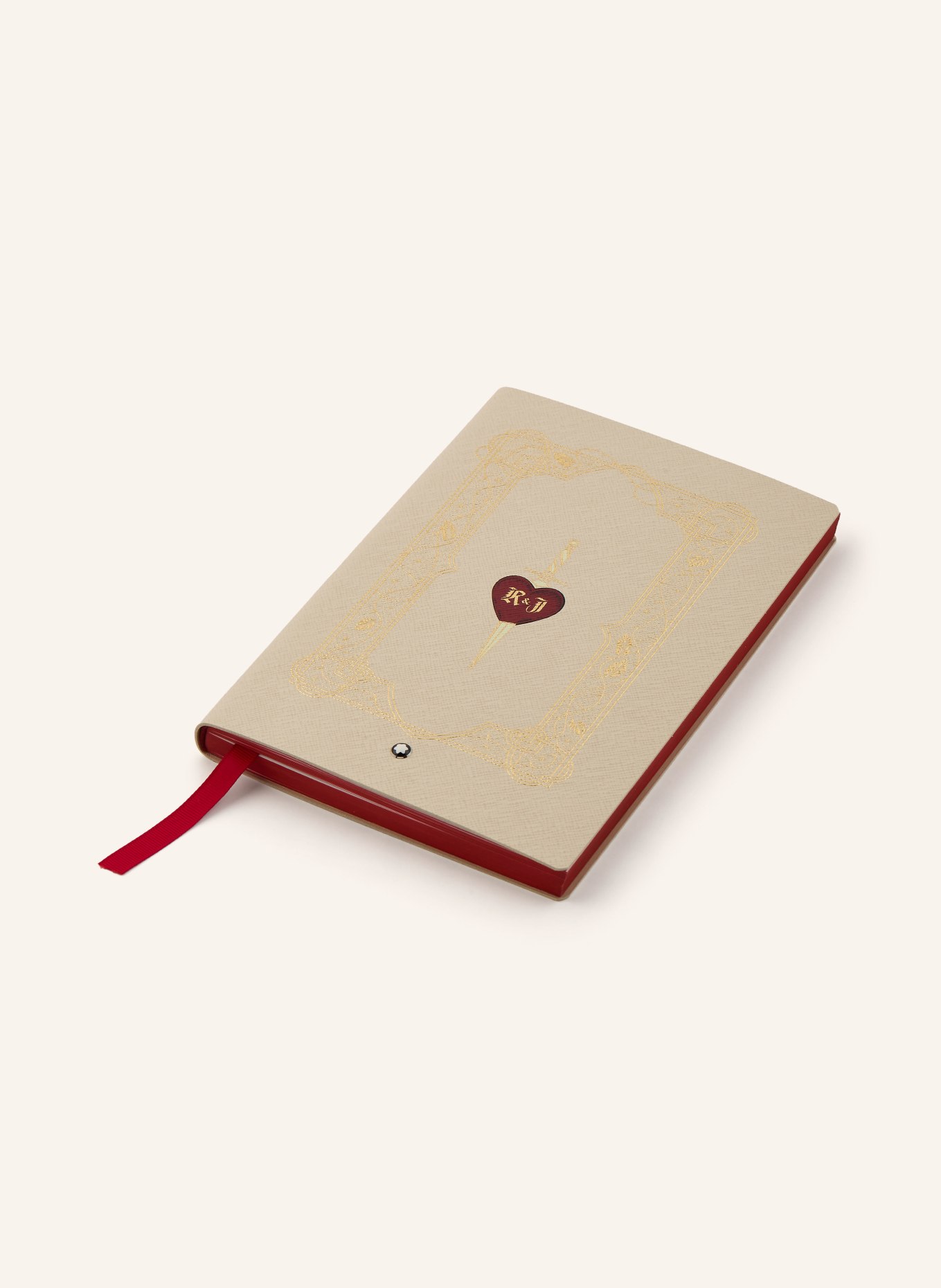 MONTBLANC Saffiano notebook  ROMEO &amp; JULIET MEDIUM: ECRU