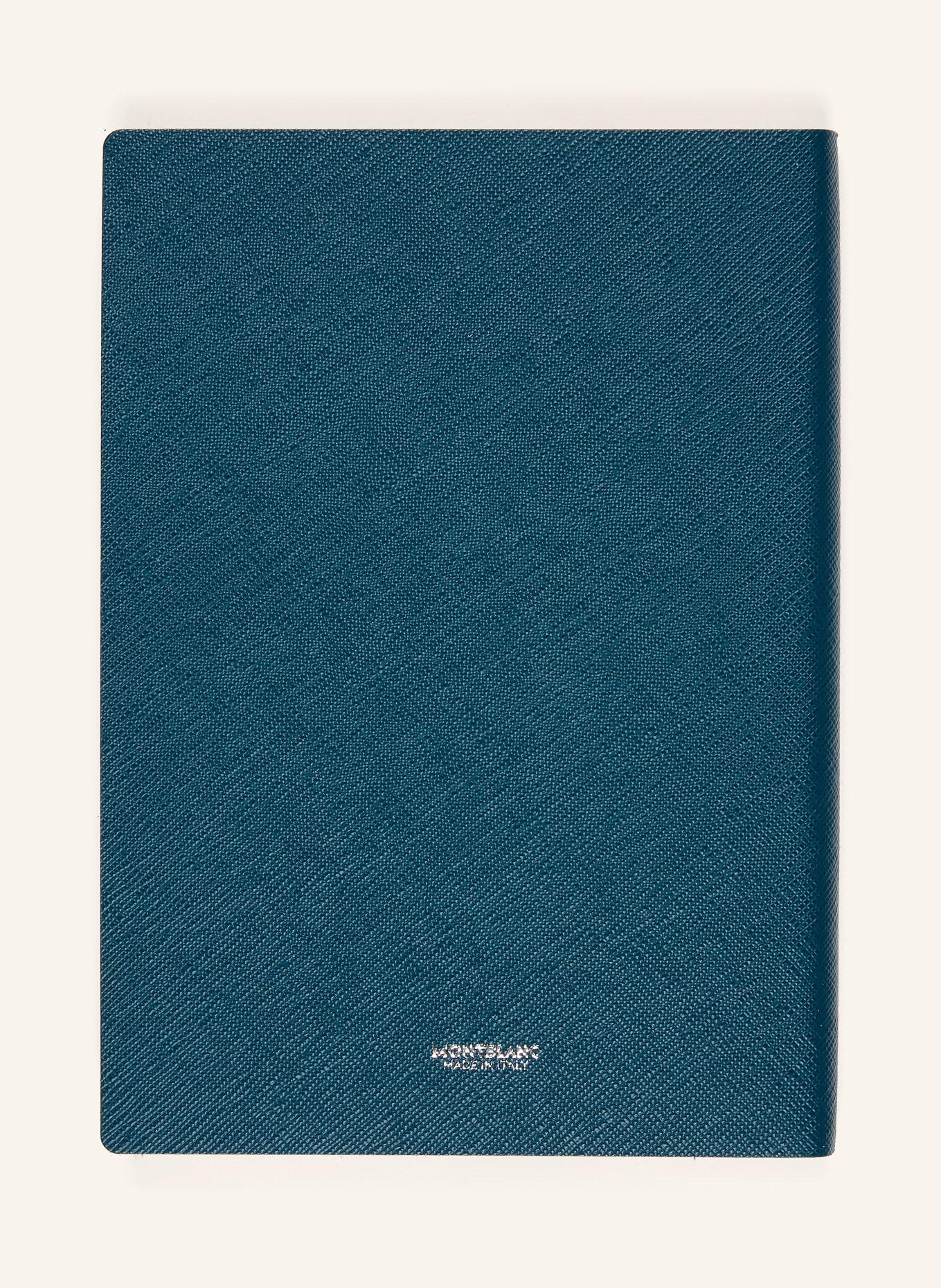 MONTBLANC Saffiano-Notizbuch ROMEO & JULIET MEDIUM: DUNKELBLAU / SILBER / NEONROT