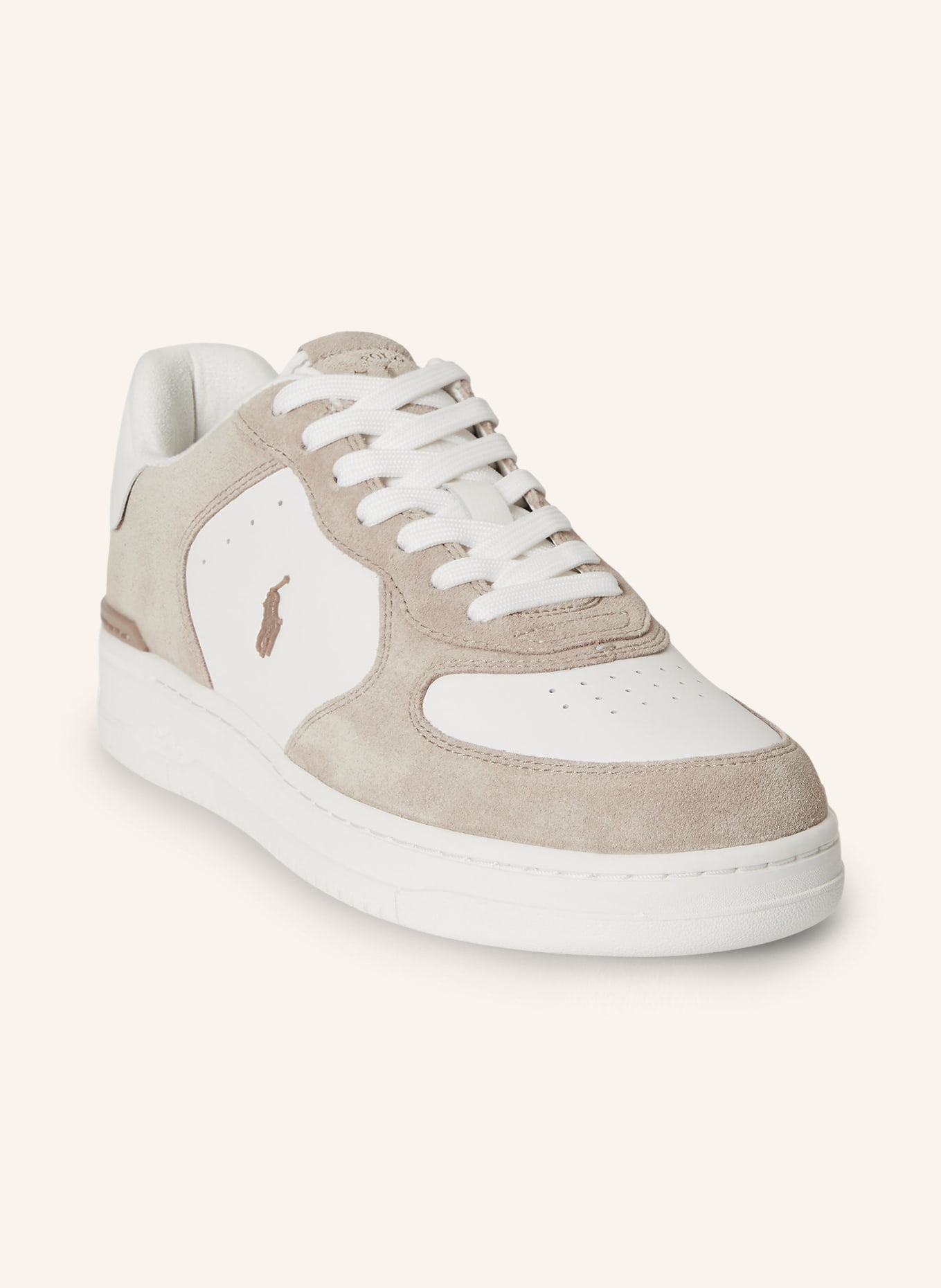 POLO RALPH LAUREN Sneaker: WEISS / BEIGE