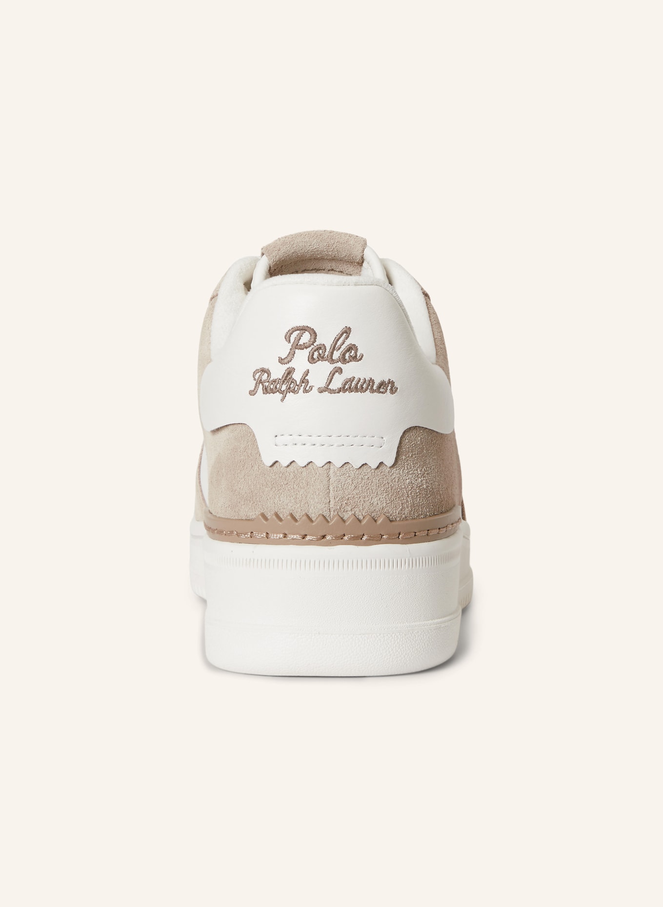 POLO RALPH LAUREN Sneaker: WEISS / BEIGE