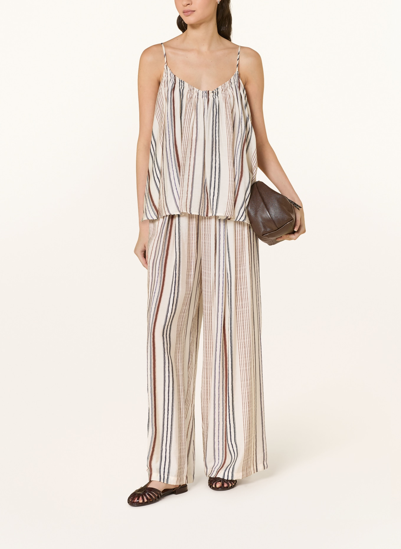 ELEH kalhoty Marlene: REŽNÁ / HNĚDÁ / ČERNOŠEDÁ