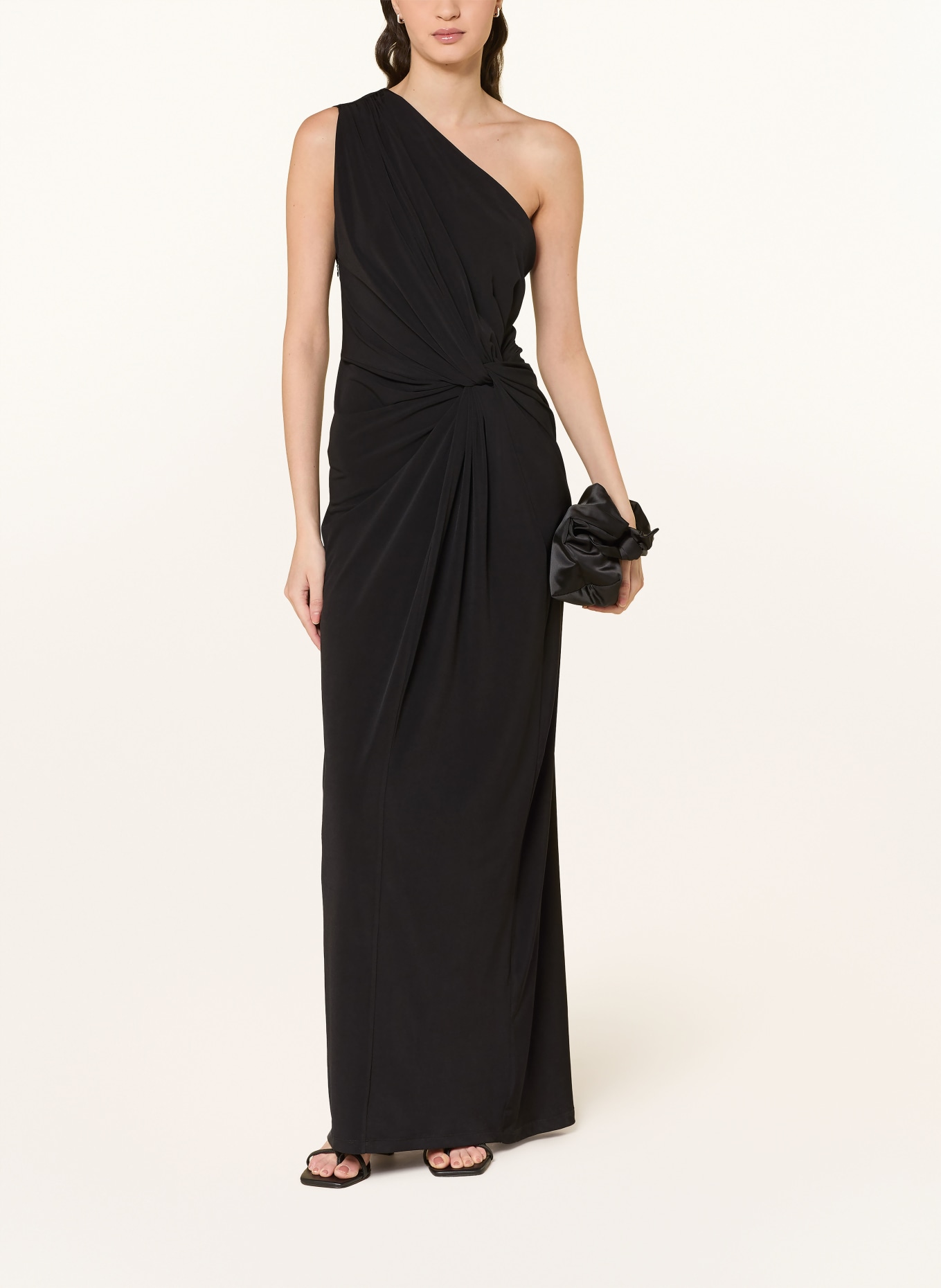 ELEH One-Shoulder-Kleid: SCHWARZ
