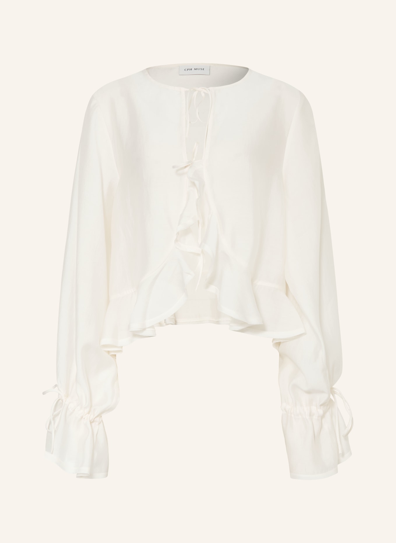 CPH MUSE CMMOLLY blouse with flounces: ECRU