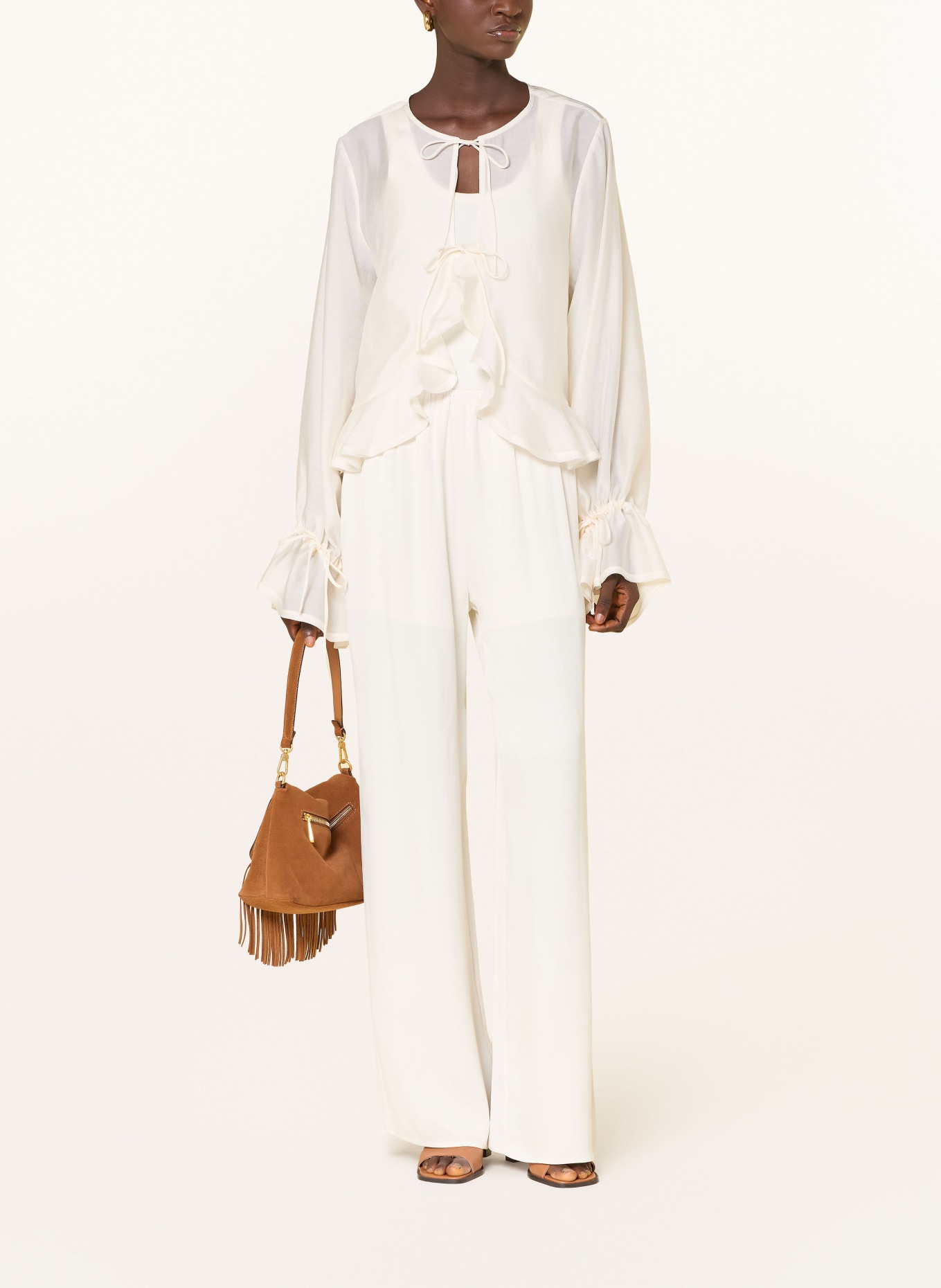 CPH MUSE CMMOLLY blouse with flounces: ECRU