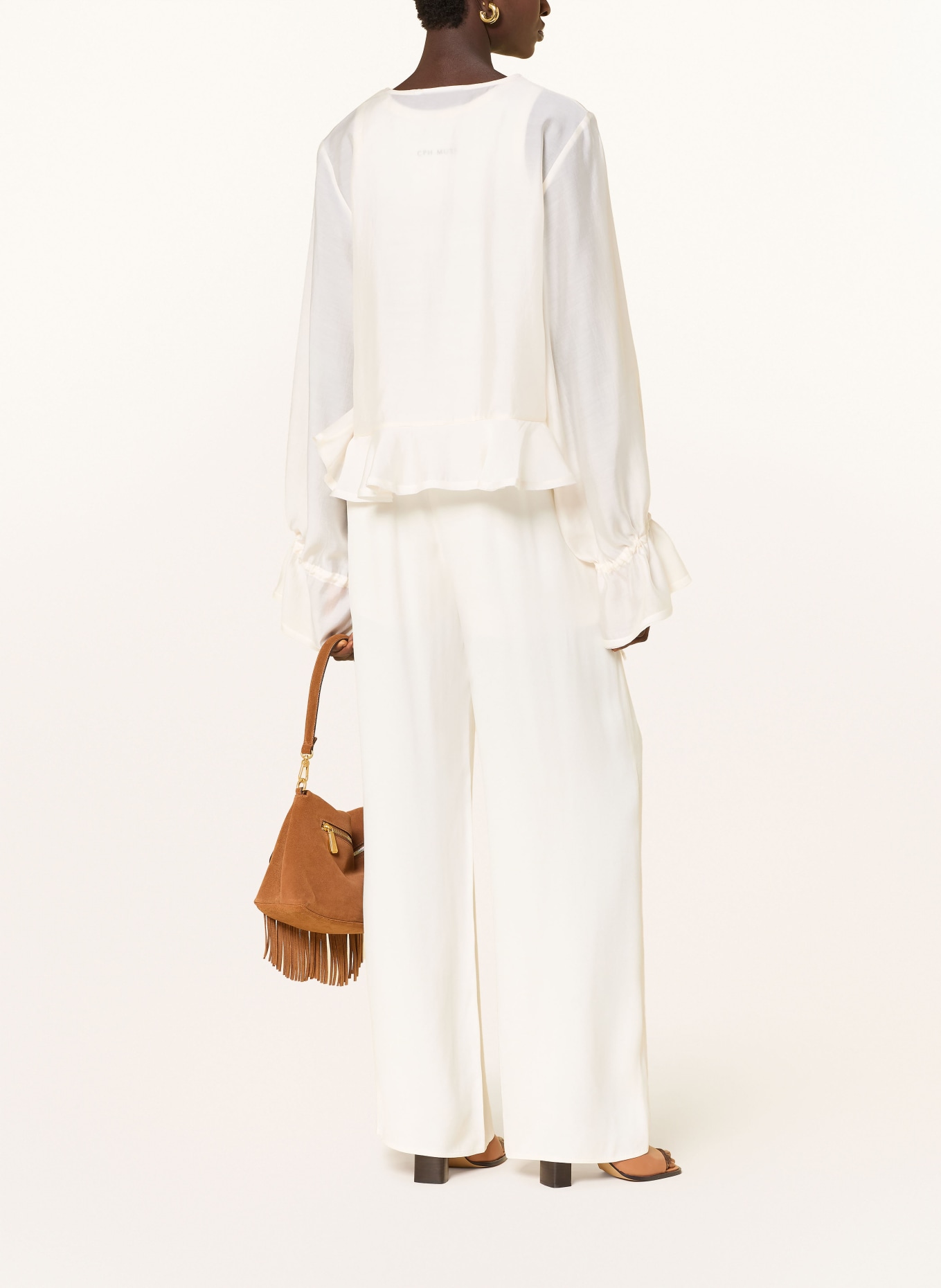 CPH MUSE CMMOLLY blouse with flounces: ECRU
