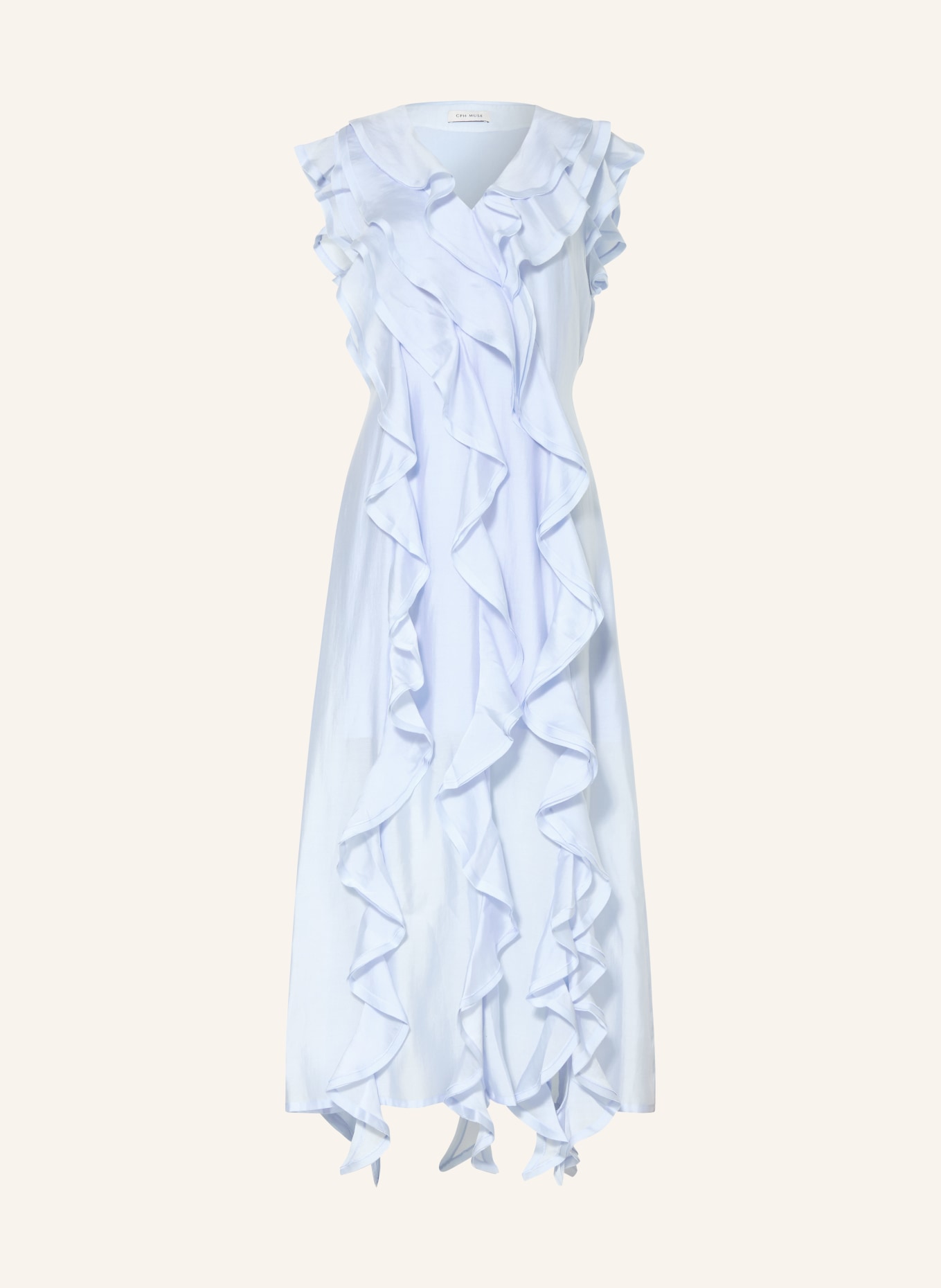 CPH MUSE Kleid CMMOLLY mit Volants: HELLBLAU