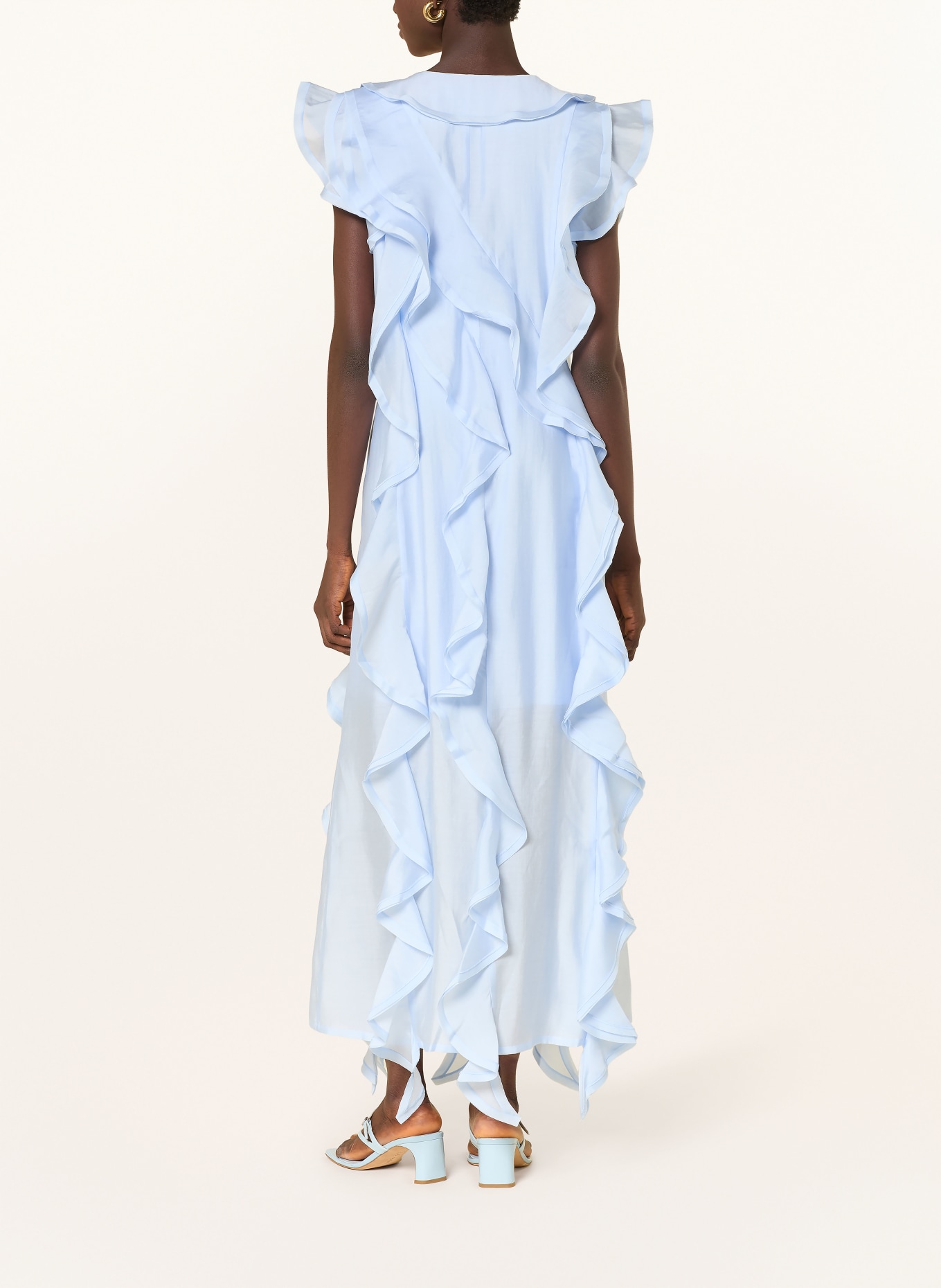 CPH MUSE Kleid CMMOLLY mit Volants: HELLBLAU