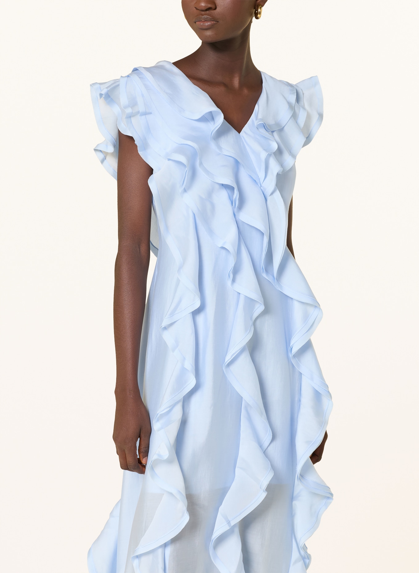 CPH MUSE Kleid CMMOLLY mit Volants: HELLBLAU