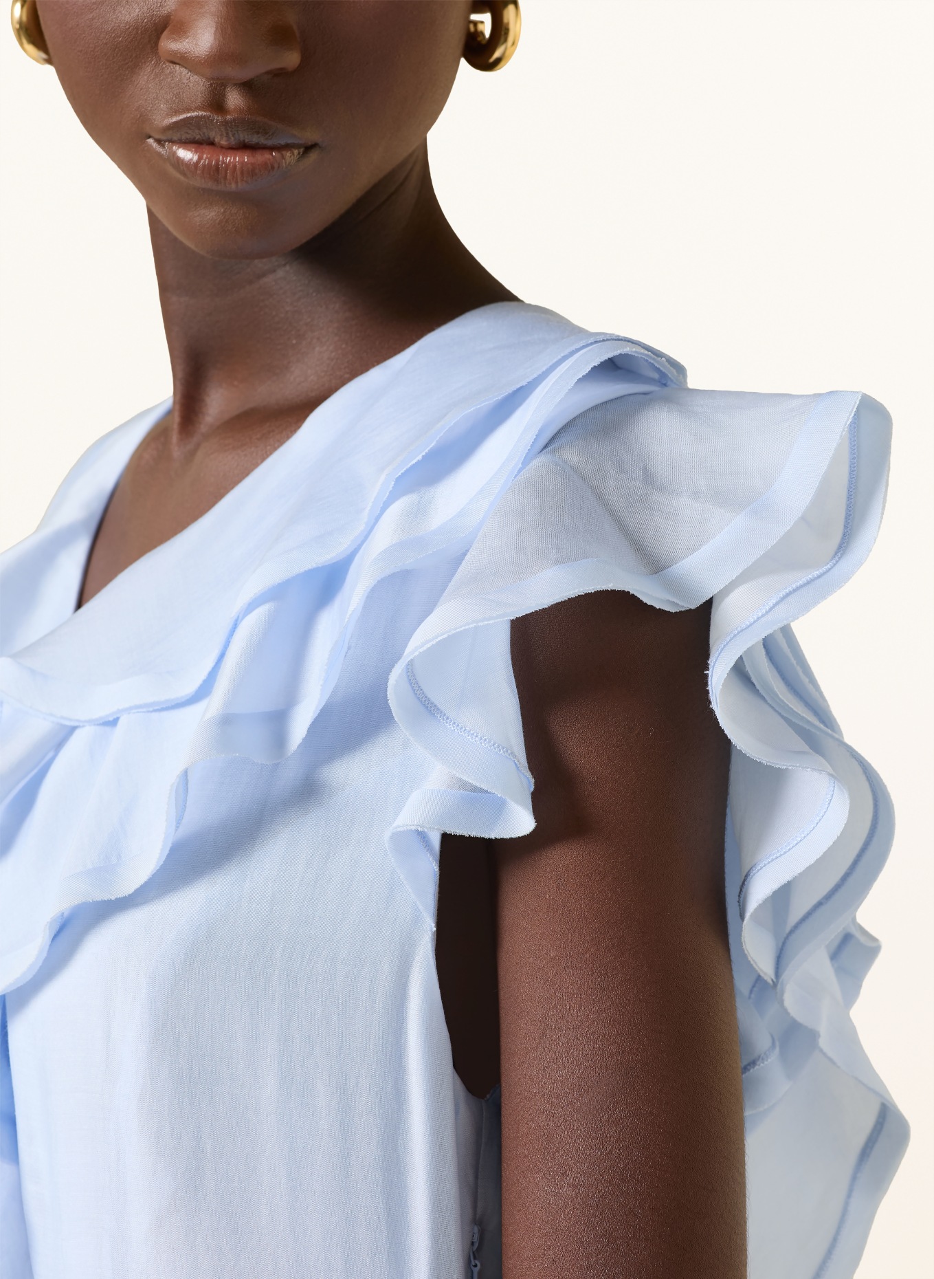 CPH MUSE Kleid CMMOLLY mit Volants: HELLBLAU