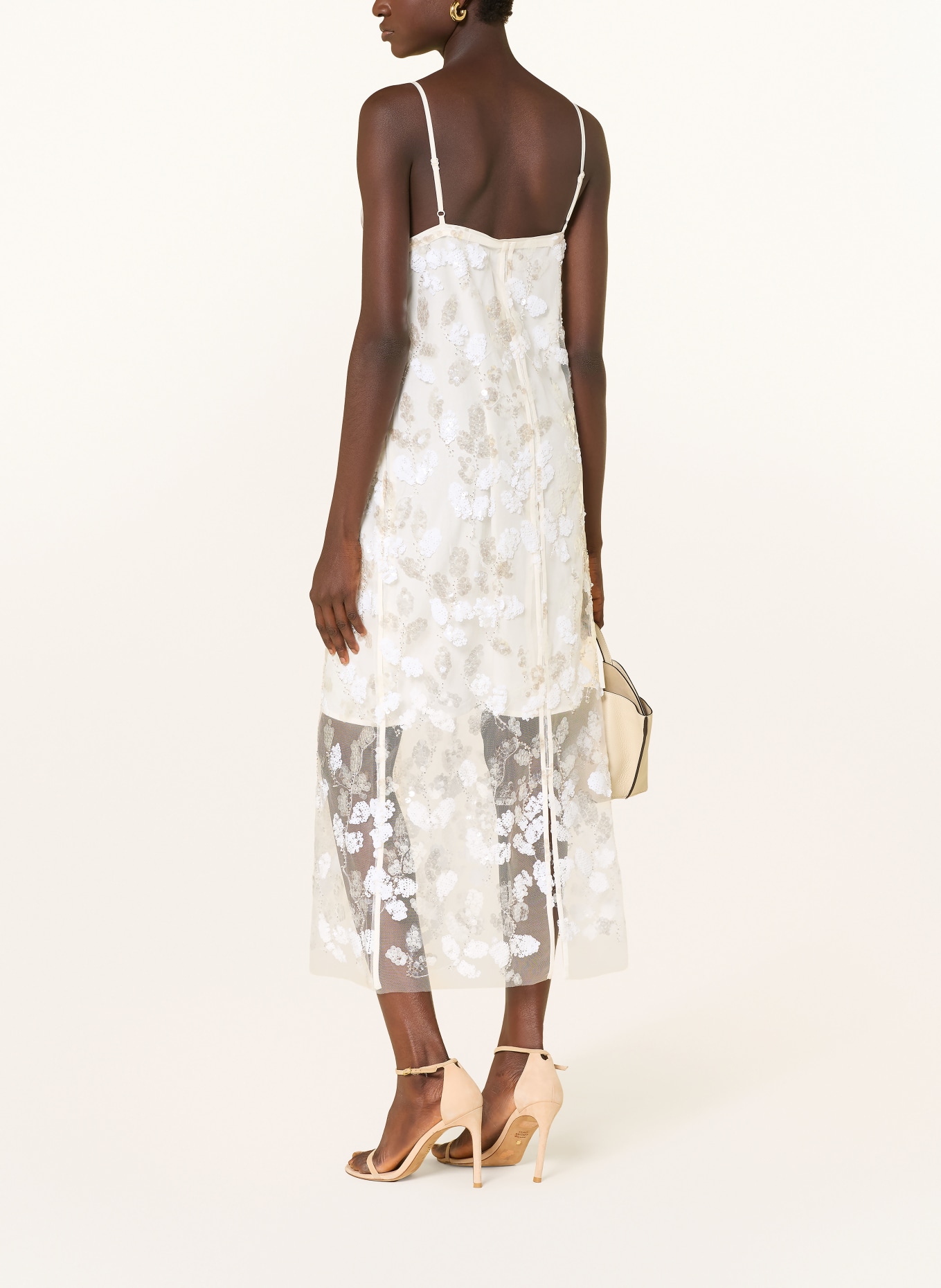 CPH MUSE Jurk CMZIA met pailletten: ECRU