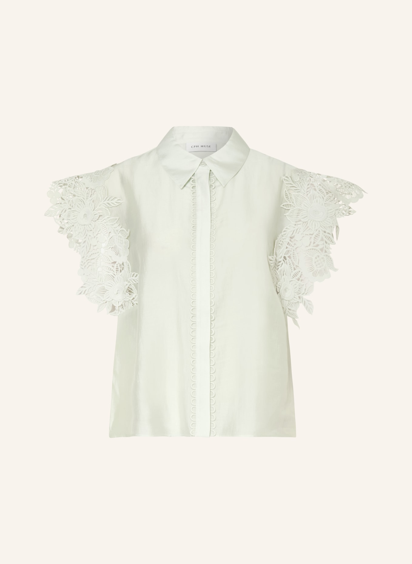 CPH MUSE Hemdbluse CMMOLLY mit Spitze: HELLGRÜN