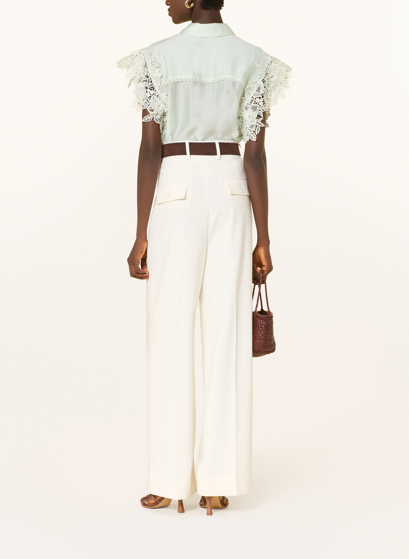 CPH MUSE Hemdbluse CMMOLLY mit Spitze: HELLGRÜN